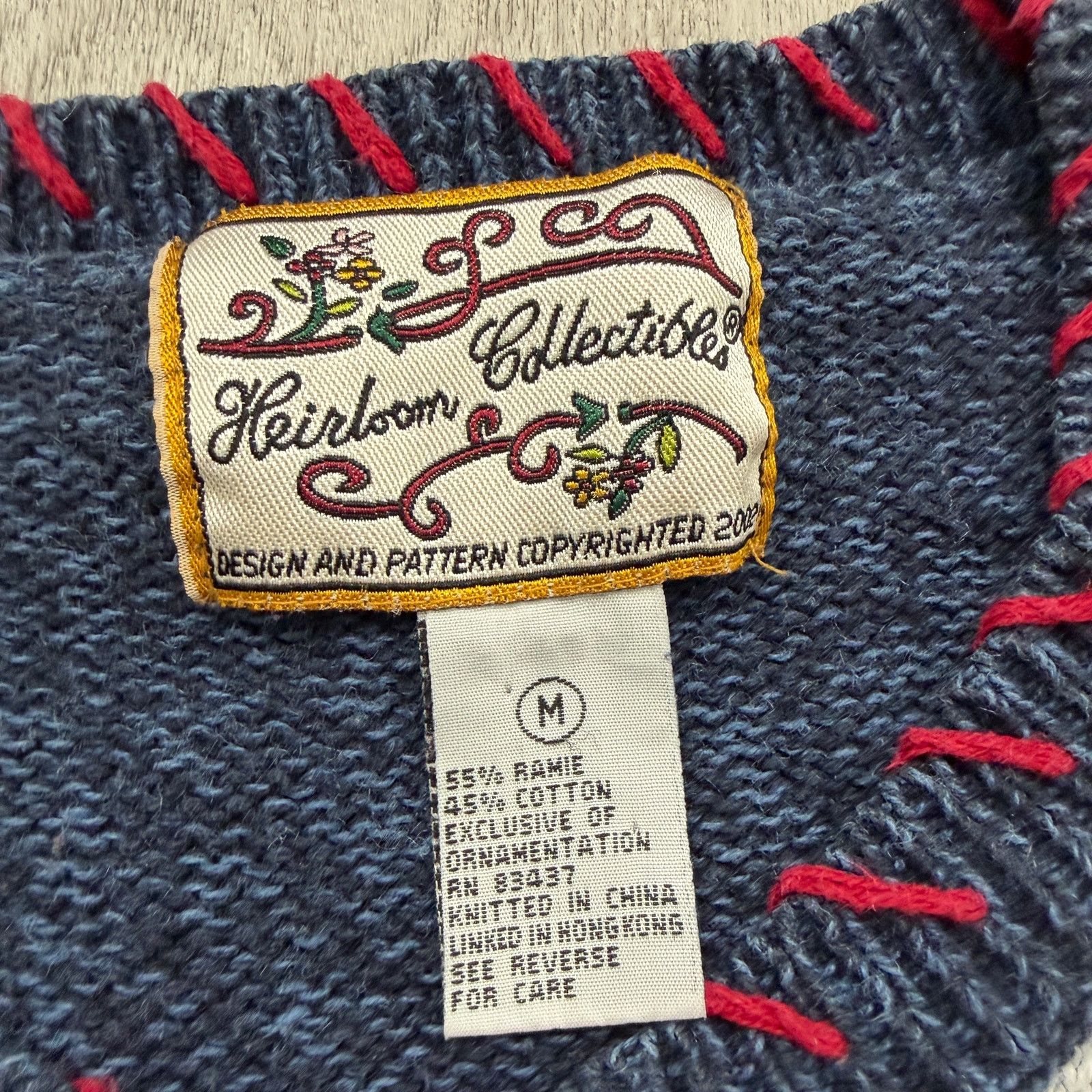 Vintage Vintage Heirloom Collectibles Cardigan Hearts Valentines Size M / US 6-8 / IT 42-44 - 4 Thumbnail