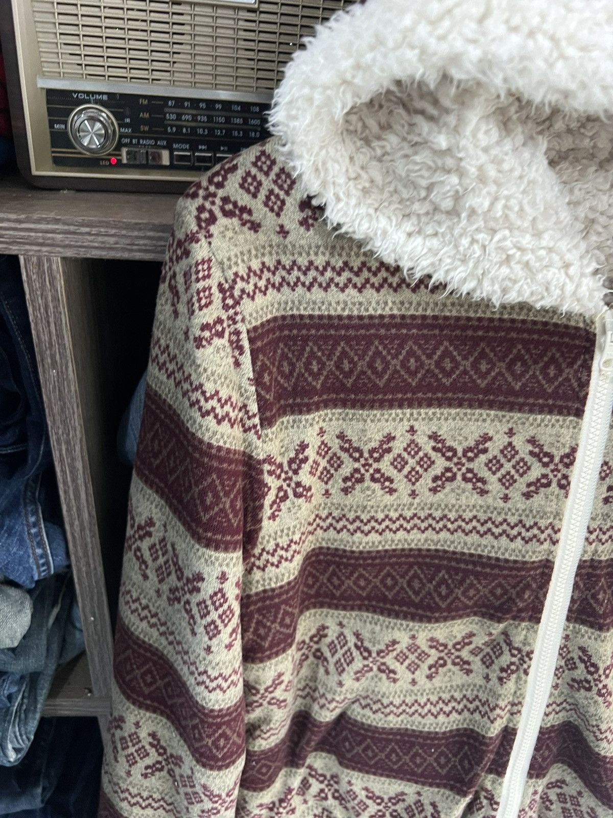 Japanese Brand 🔥Rare Back Number Native Reversible Sherpa Jacket Size S / US 4 / IT 40 - 12 Thumbnail
