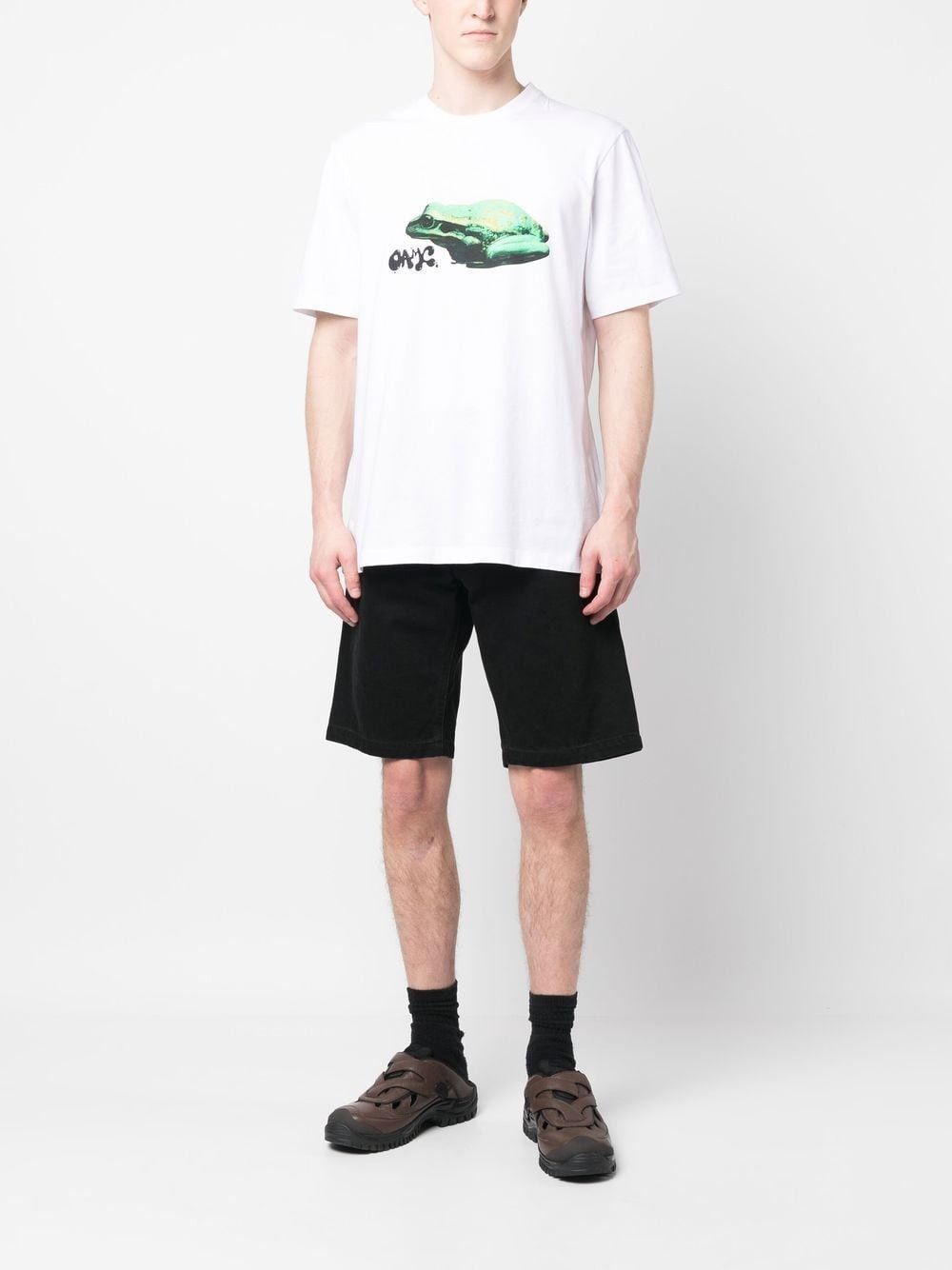 OAMC o1y0225 Logo Crewneck T-Shirt in White Size US S / EU 44-46 / 1 - 5 Thumbnail