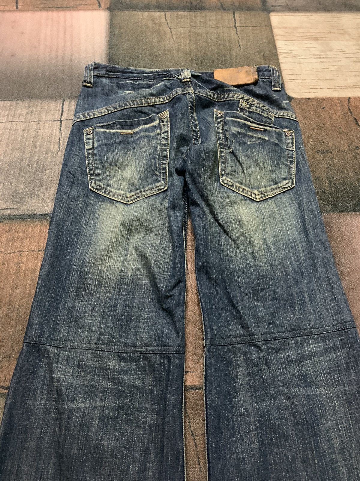 Designer × If Six Was Nine × Le Grande Bleu (L.G.B.) SUPER FLARE low rise drive jeans Size 30" / US 8 / IT 44 - 17 Thumbnail