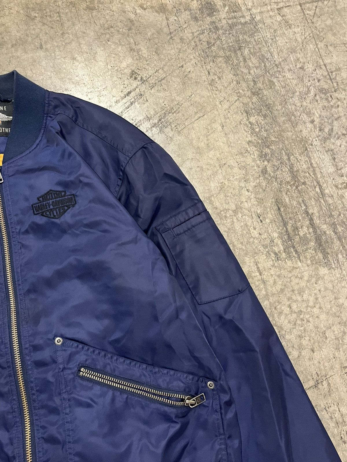 Harley Davidson × Vintage Harley bomber jacket vintage streetwear hyper rare biker Size US M / EU 48-50 / 2 - 7 Thumbnail
