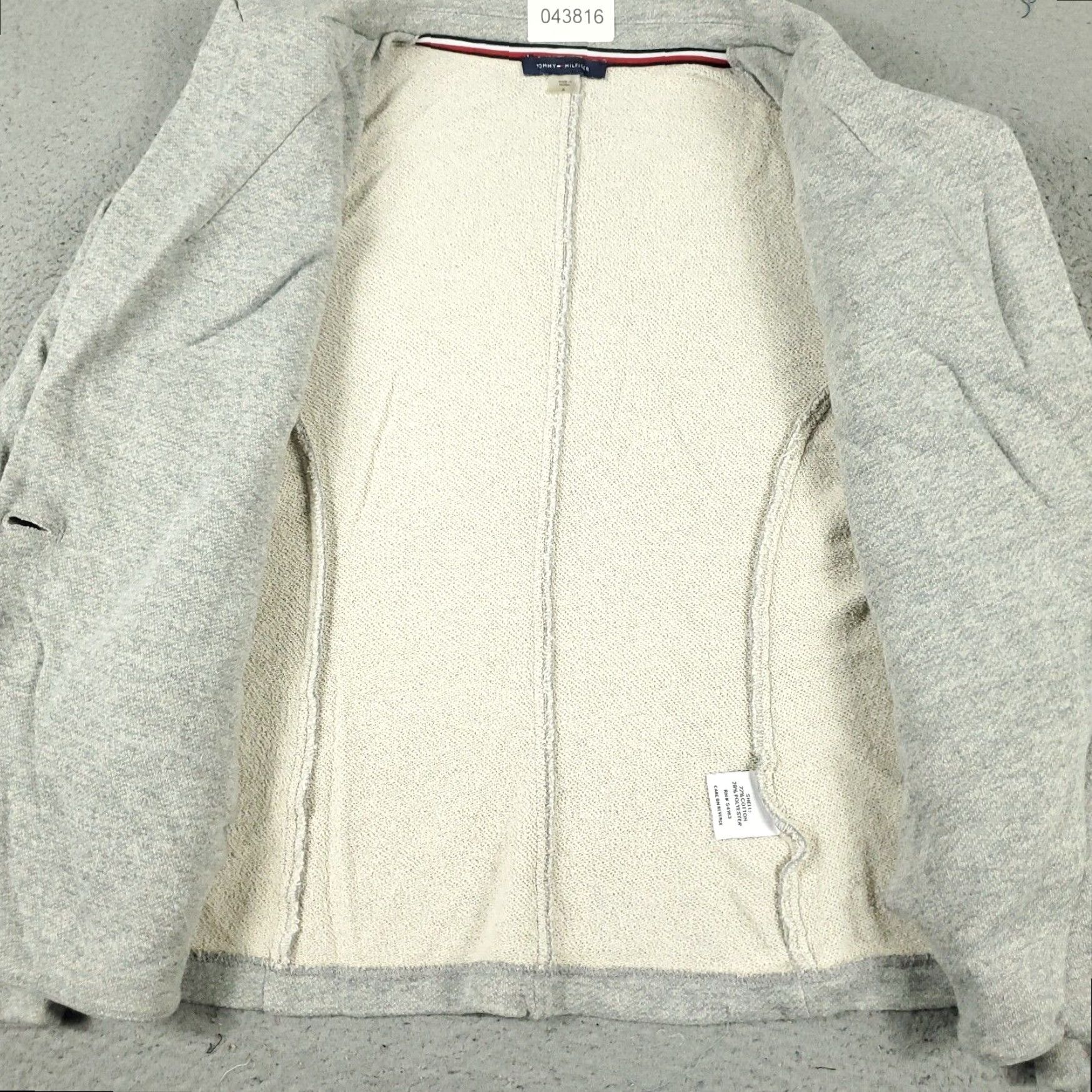 Tommy Hilfiger Womens Gray Blazer Tommy Hilfiger Single Breasted Size 8 Size M / US 6-8 / IT 42-44 - 5 Thumbnail