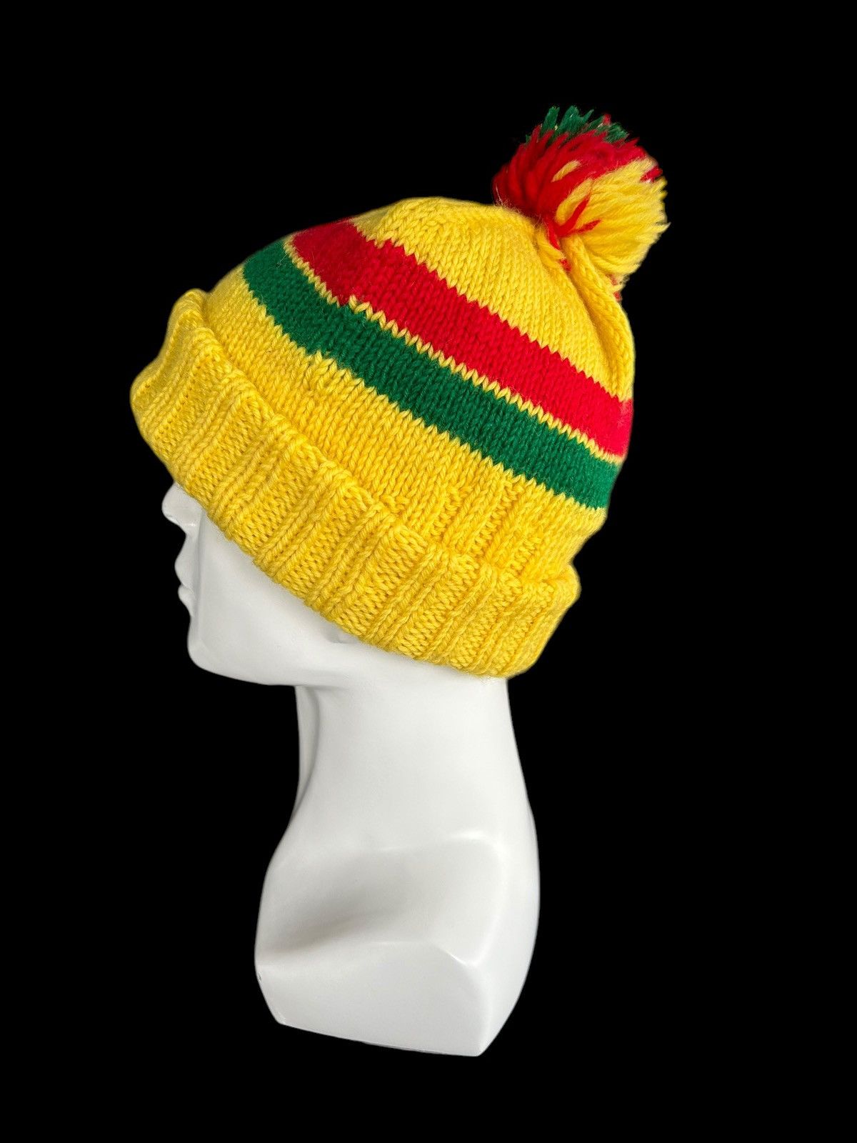 Japanese Brand × Kapital × Vintage Crochet knitted Handmade Beanie Hats ☠️☠️ Size ONE SIZE - 2 Thumbnail