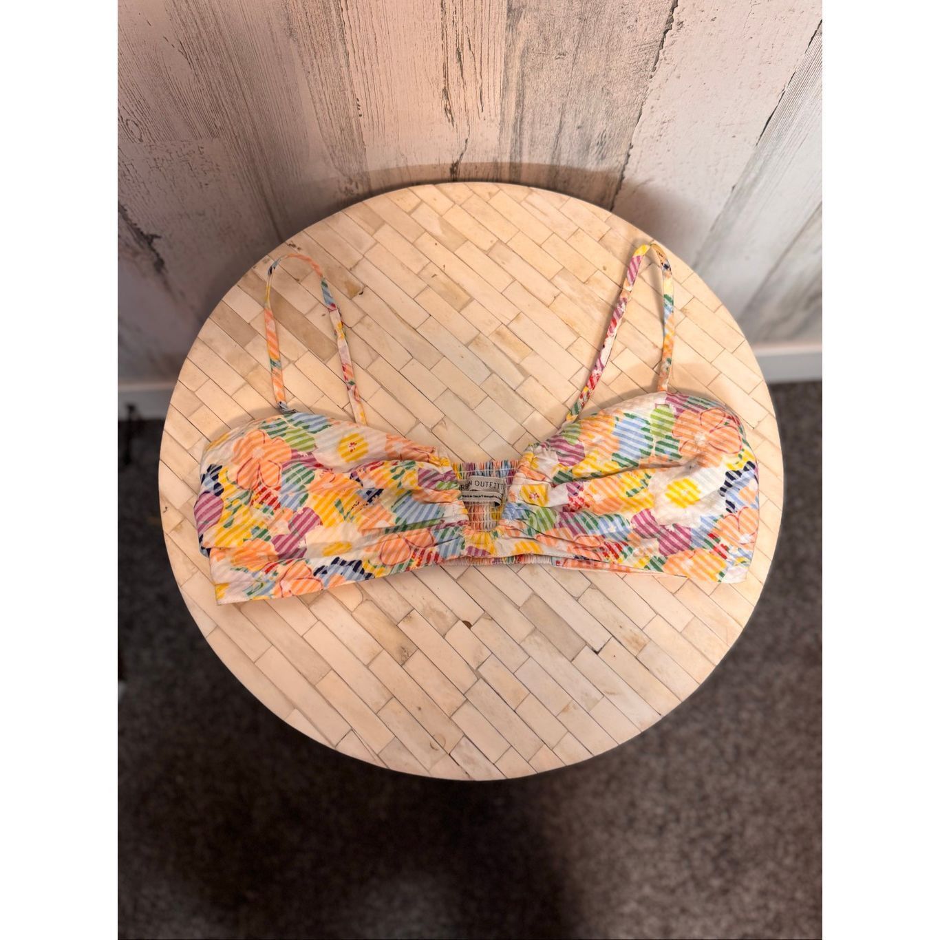 Urban Outfitters Urban Outfitters Smocked Floral Crop Top | Colorful Strappy Size M / US 6-8 / IT 42-44 - 3 Thumbnail