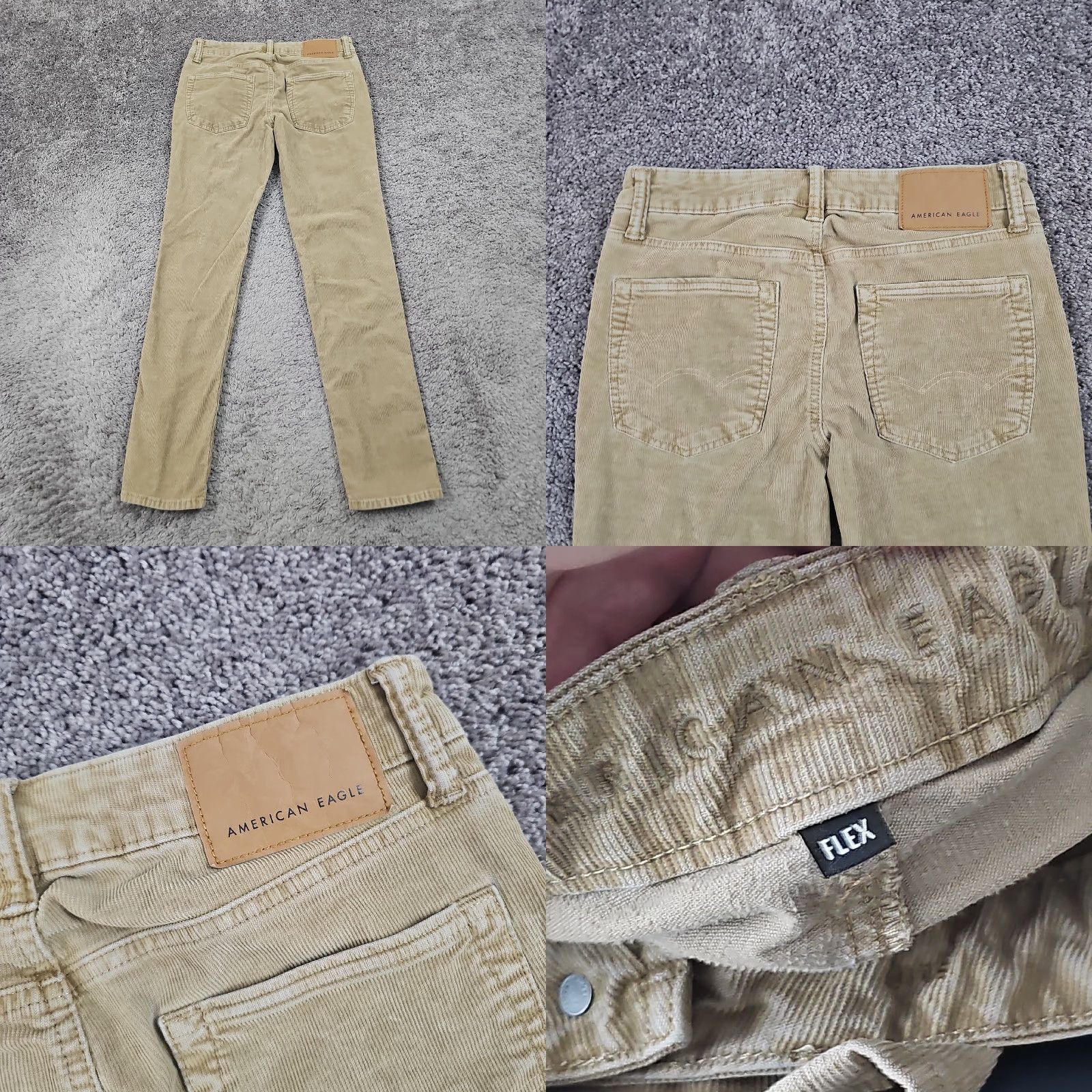 American Eagle Outfitters American Eagle Pants Mens 29 Brown Corduroy Slim Fit Flex Stretch Chino Straight Size US 28 / EU 44 - 8 Thumbnail