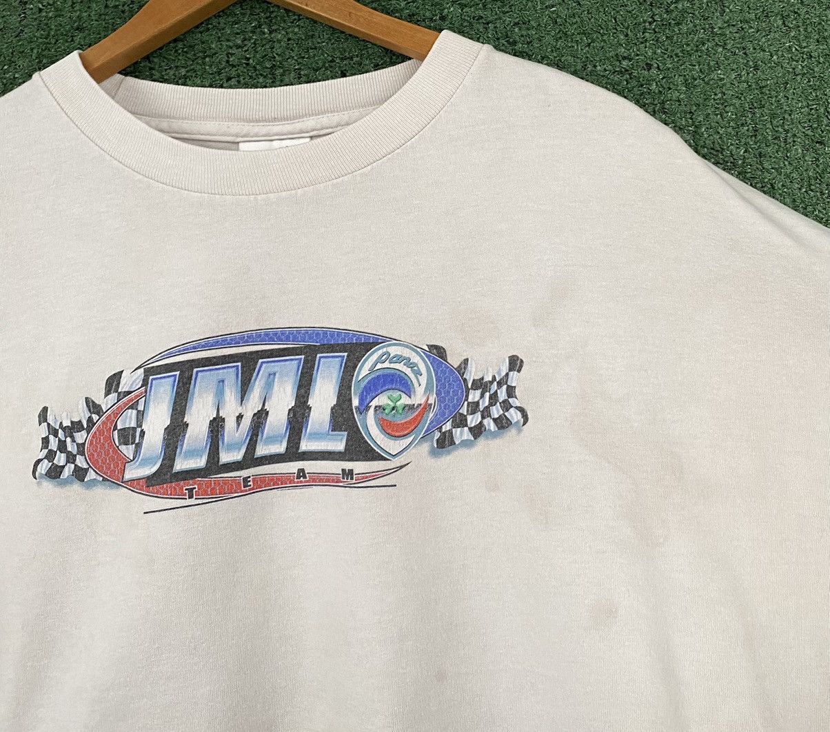 Other Vintage Y2K JML Racing Team Cropped Distressed T-Shirt Size XXL / US 16-18 / IT 52-54 - 8 Thumbnail