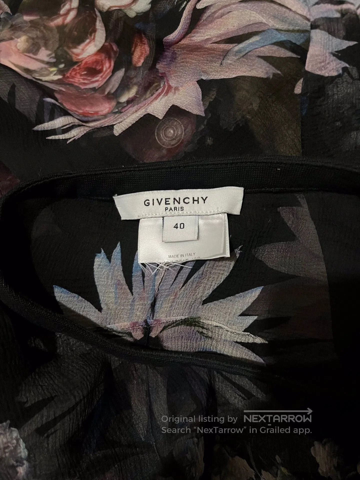 Givenchy givenchy silk sheer floral t-shirt. Size US M / EU 48-50 / 2 - 8 Thumbnail