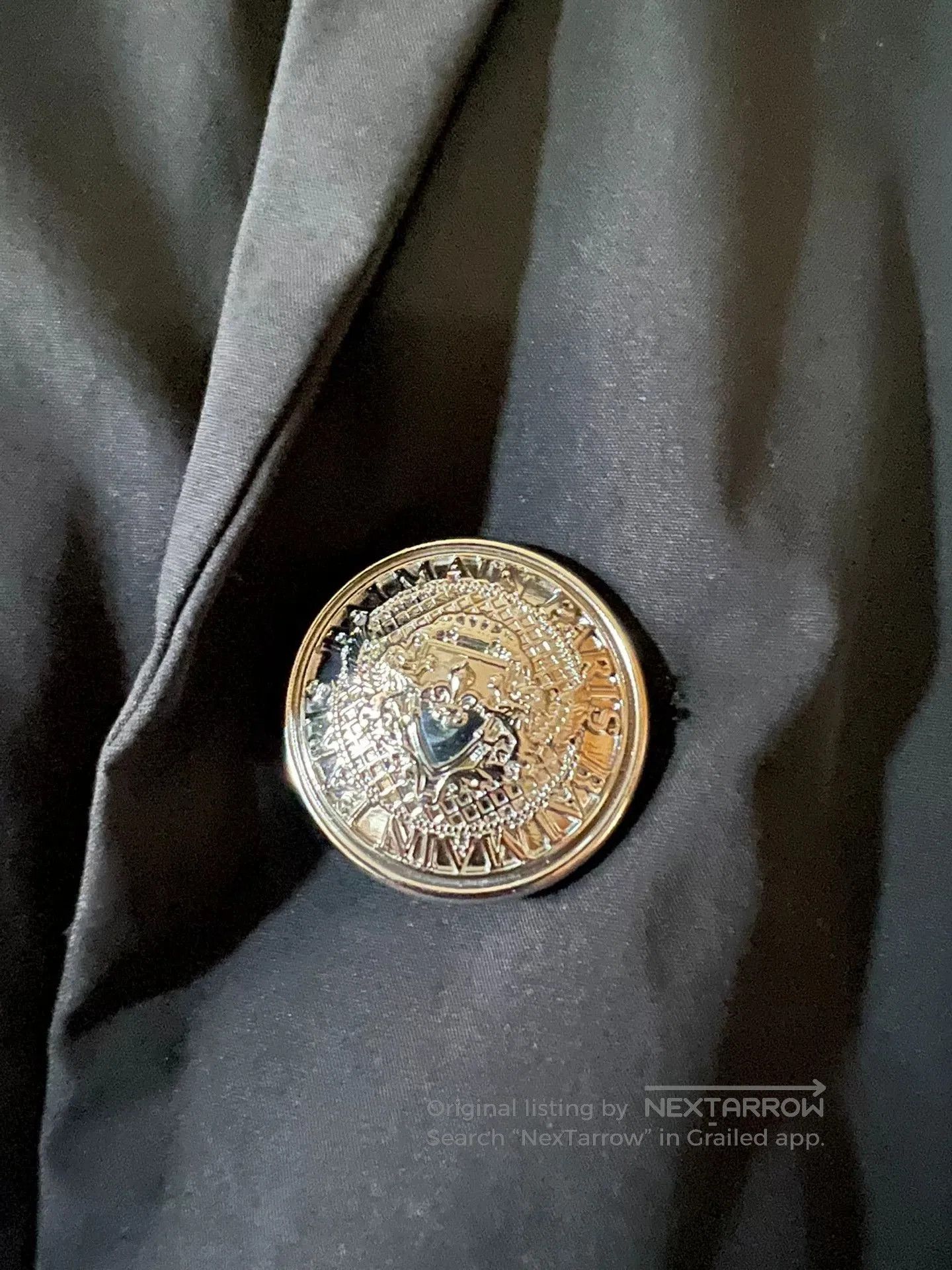Balmain balmain black slim-fit blazer with silver buttons. Size US L / EU 52-54 / 3 - 6 Thumbnail