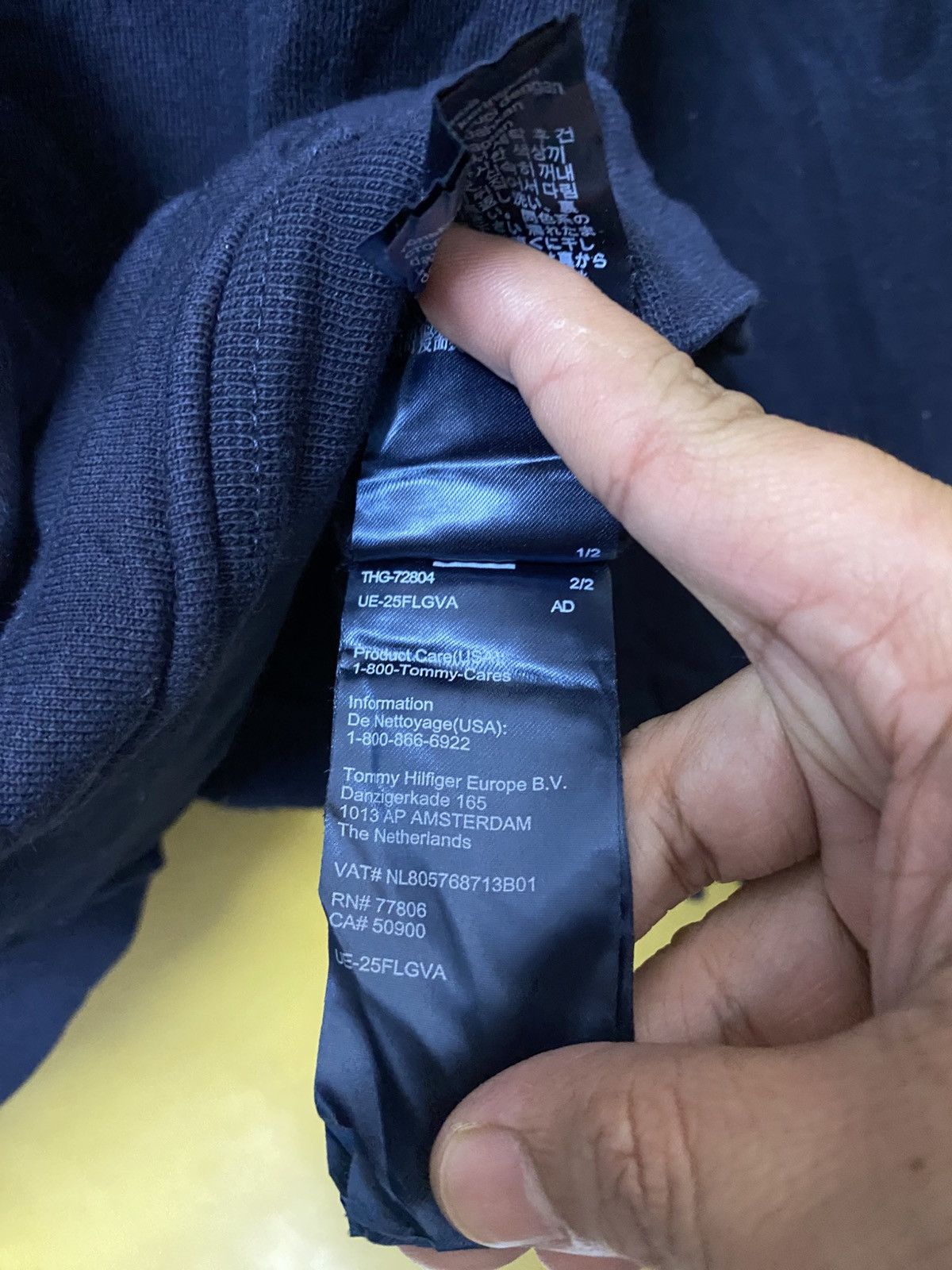 Tommy Hilfiger Tommy Hilfiger Hodie Blue Black Colour Size US L / EU 52-54 / 3 - 5 Thumbnail