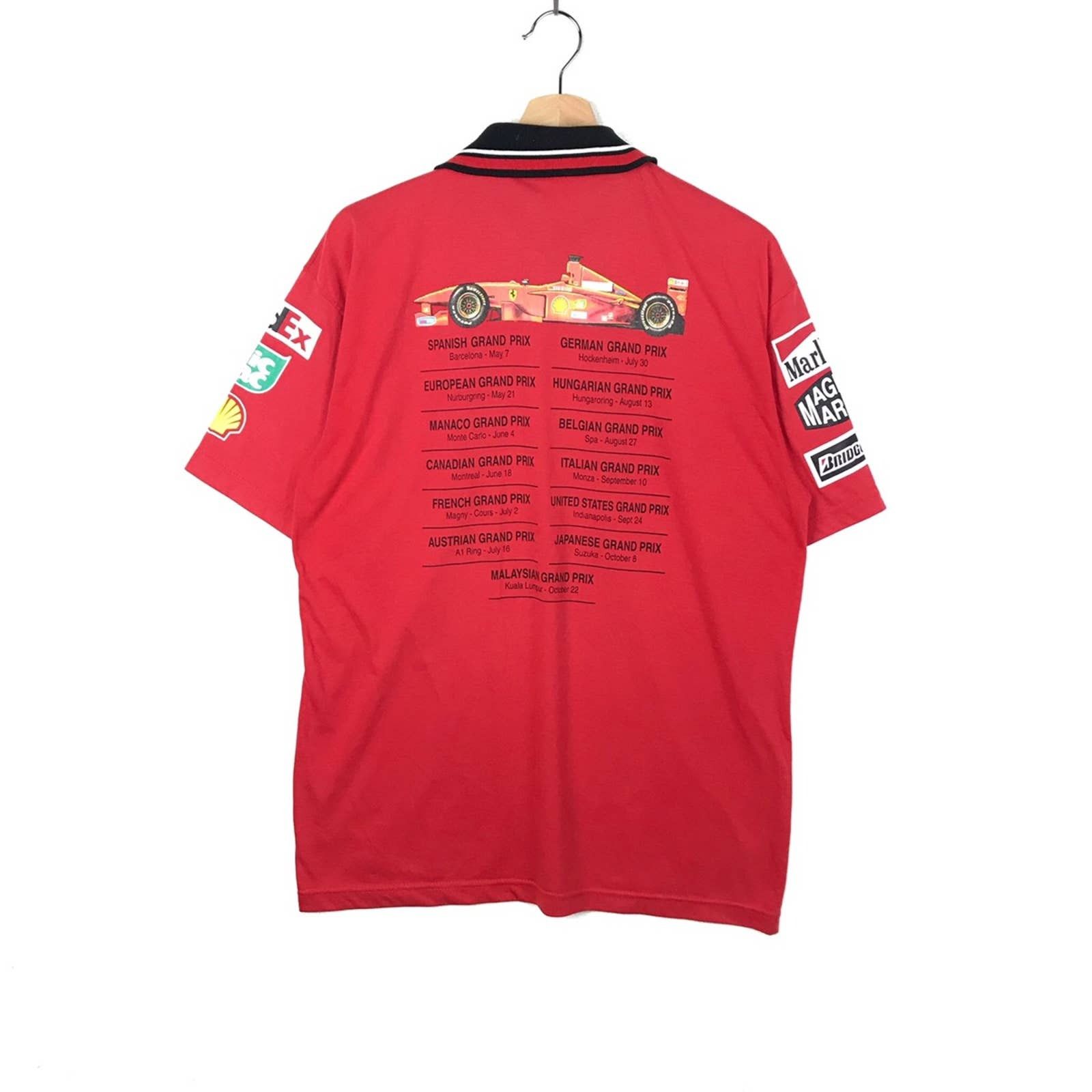 Ferrari × Tommy Hilfiger × Vintage Vintage 90s Tommy Hilfiger Ferrari Formula One Polo 1999 Size US M / EU 48-50 / 2 - 2 Thumbnail