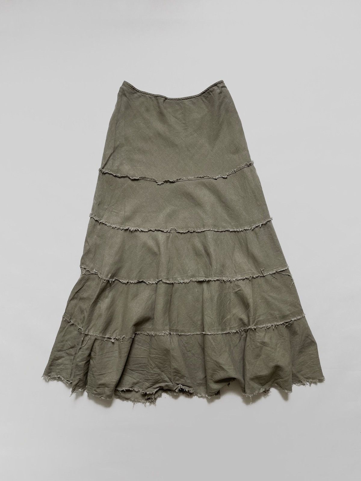 Japanese Brand Vintage Evie Linen maxi skirt Japanese style Size 30" / US 8 / IT 44 - 1 Thumbnail
