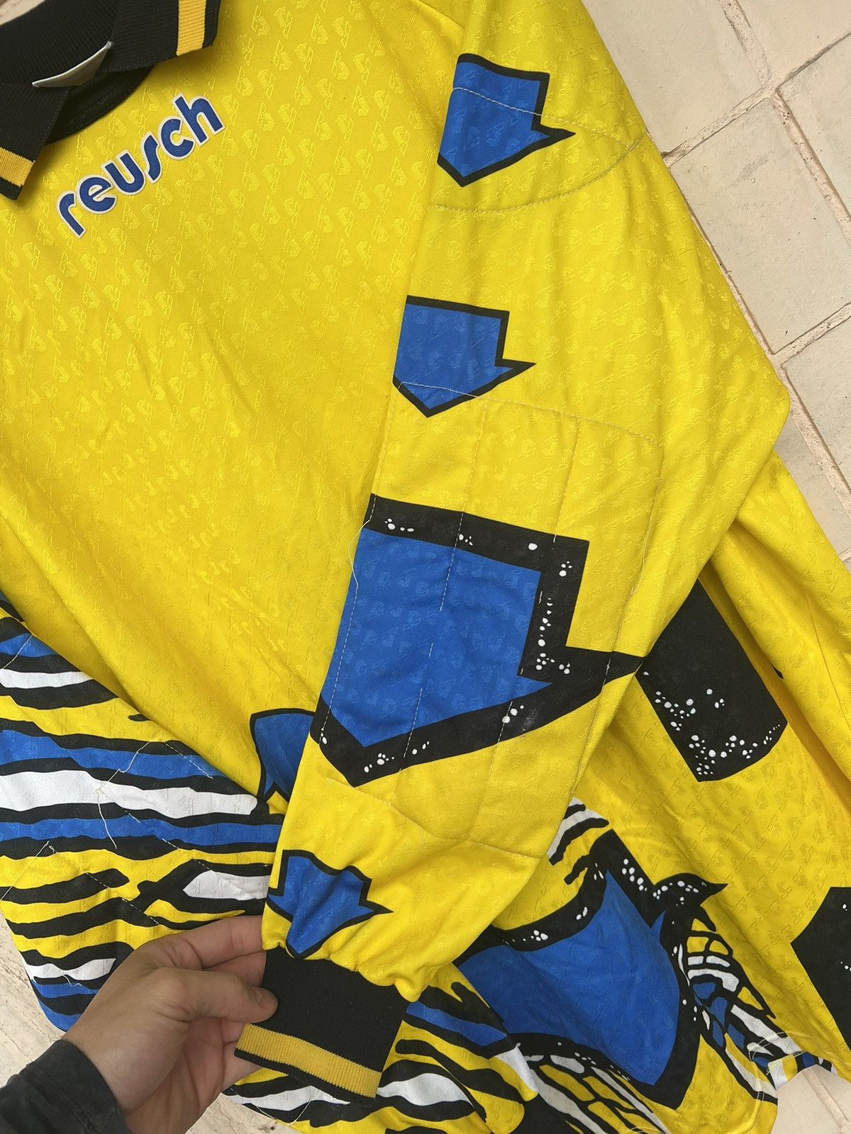 Vintage 90s Goalkeeper Football Shirt Soccer Jersey Template Reusch Size US L / EU 52-54 / 3 - 16 Thumbnail
