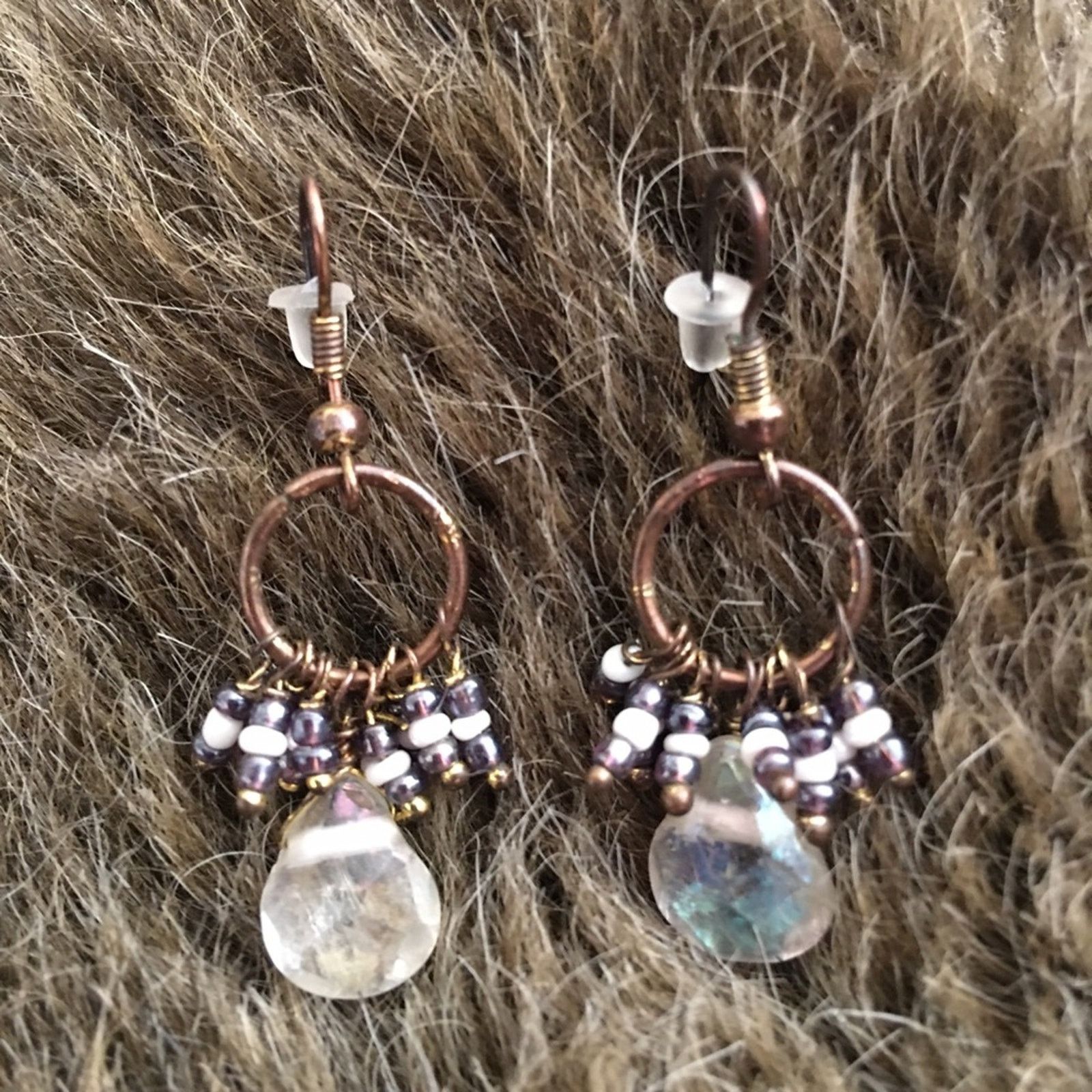 Vintage Vintage chandelier style beaded fish hook earrings Size ONE SIZE - 3 Thumbnail