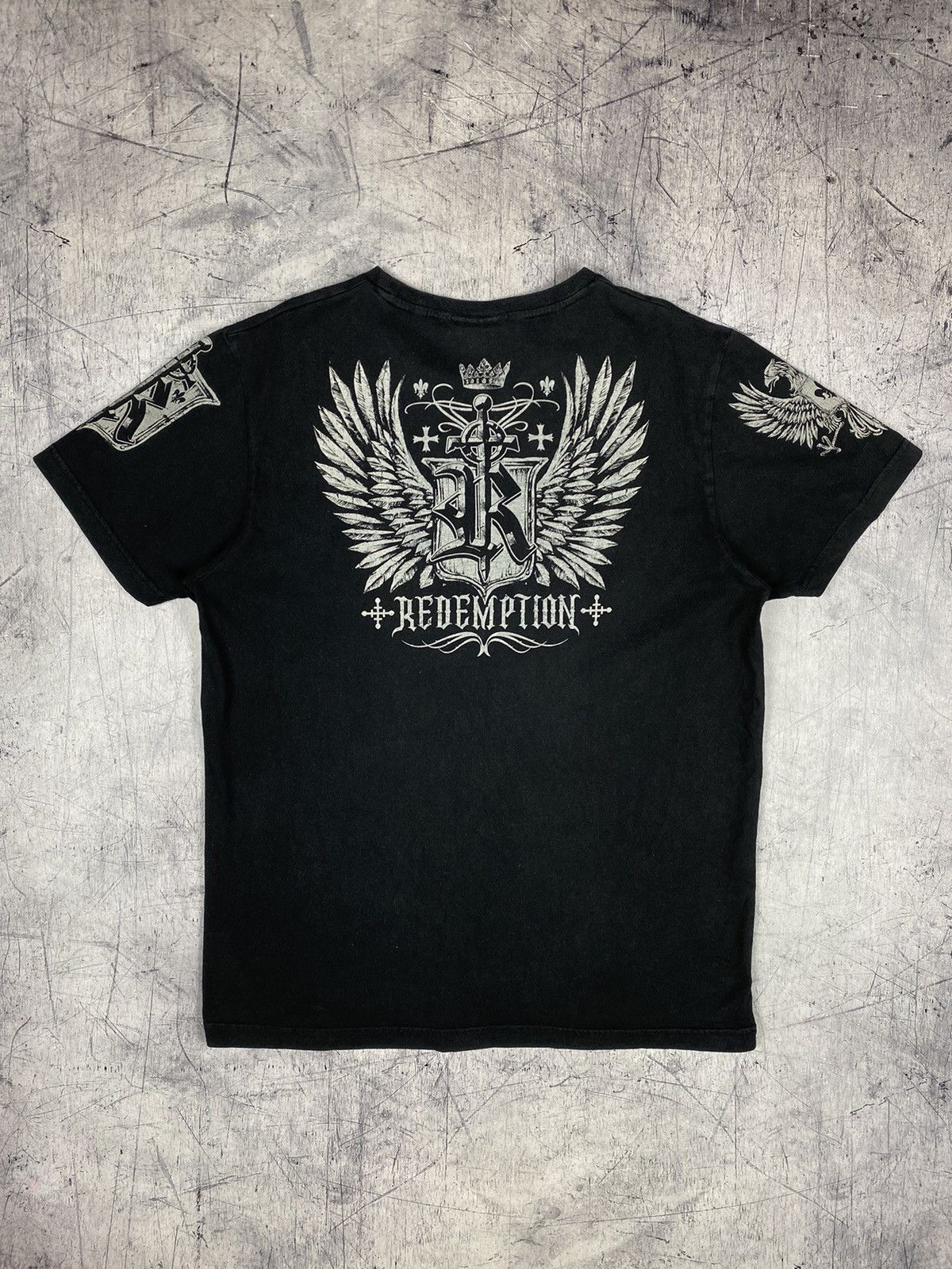 Designer Redemption Affliction Style Y2K Hype T Shirt Tee Size US XL / EU 56 / 4 - 10 Thumbnail