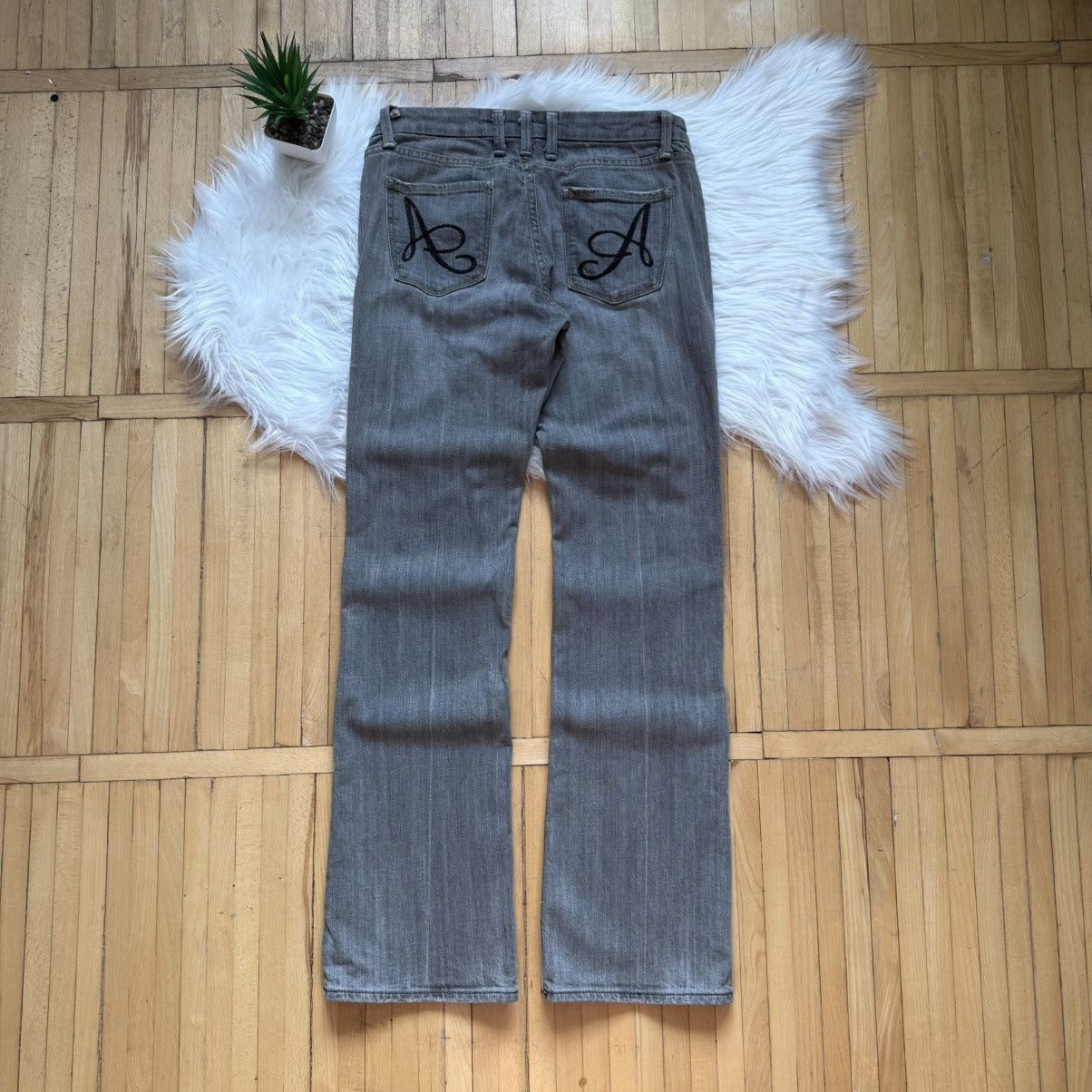 If Six Was Nine 📌 Vintage Y2K Anoname Flare Bootcut Low Rise LGB Jeans Size 30" / US 8 / IT 44 - 1 Thumbnail