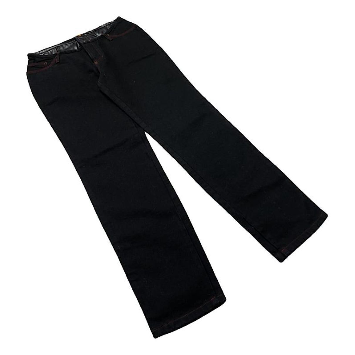 Jean Paul Gaultier Black Cotton Jean Size 42" / US 20 - 1 Thumbnail