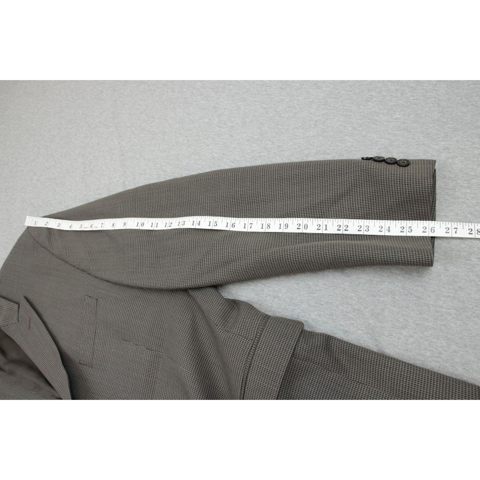 Calvin Klein Calvin Klein Blazer Mens 42L Brown 100% Wool Peak Label Size 42L - 8 Thumbnail
