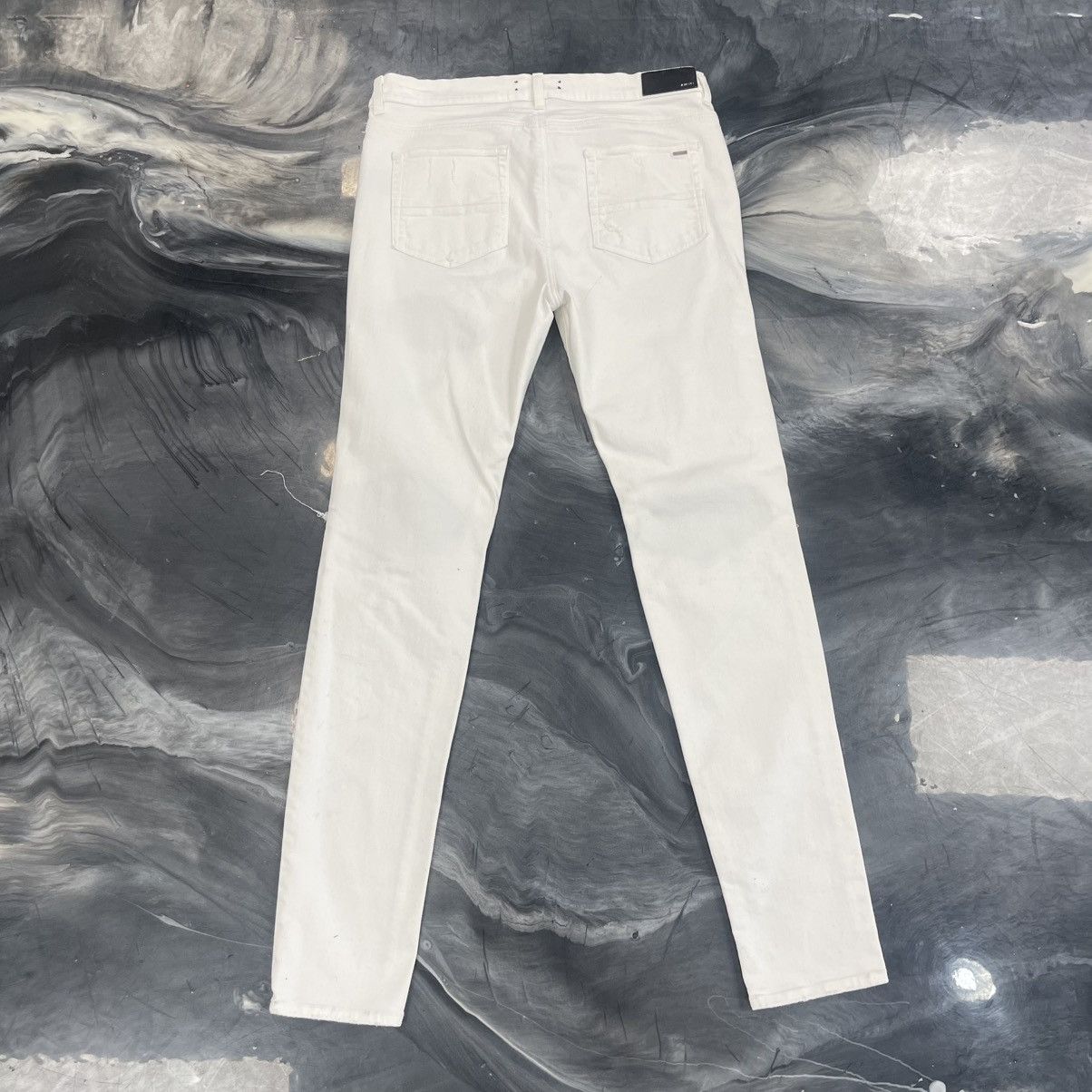 Amiri AMIRI White on White MX 1 Denim Jeans Size US 38 / EU 54 - 4 Thumbnail