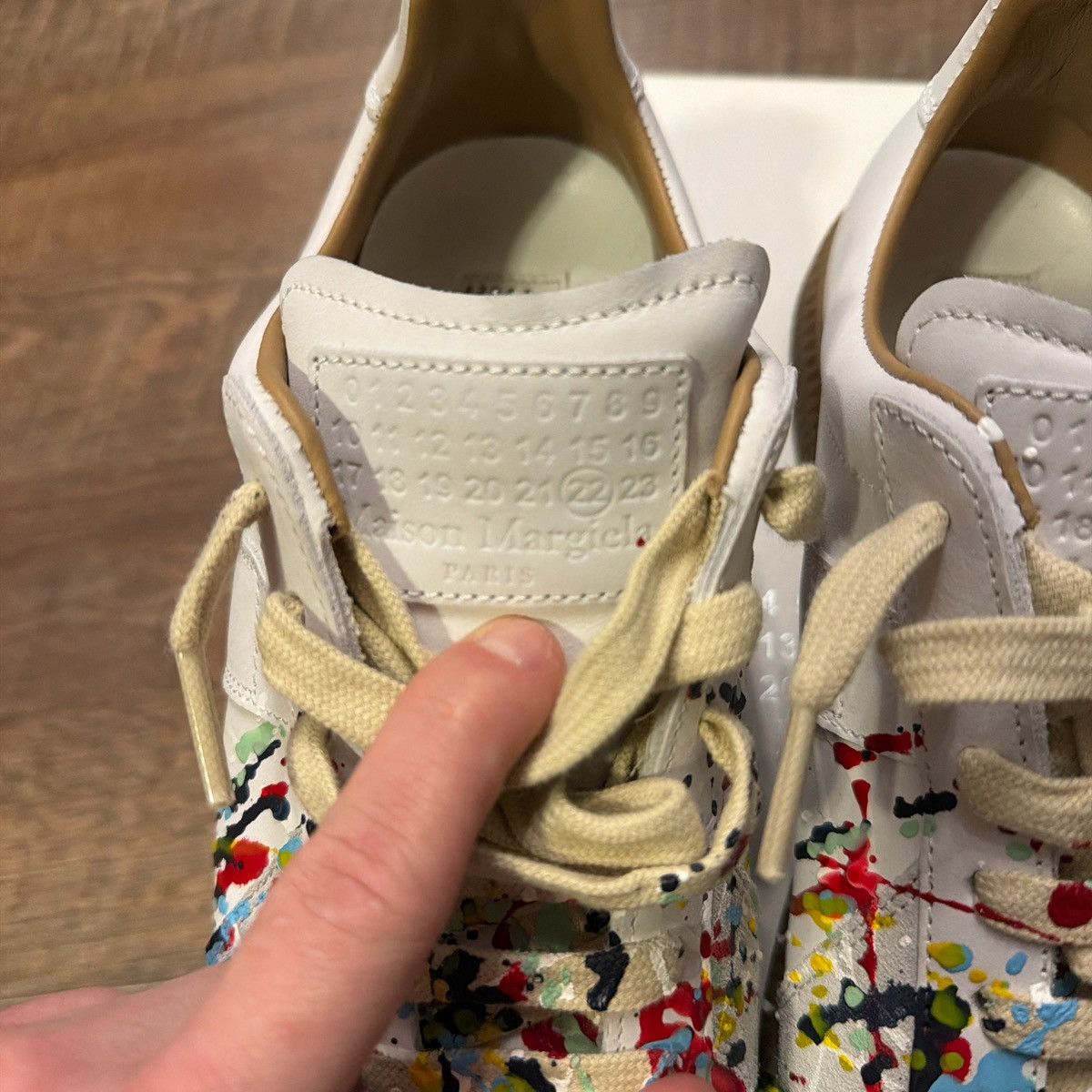 Maison Margiela Margiela Gats Paint Splatter Size US 9 / IT 39 - 2 Thumbnail