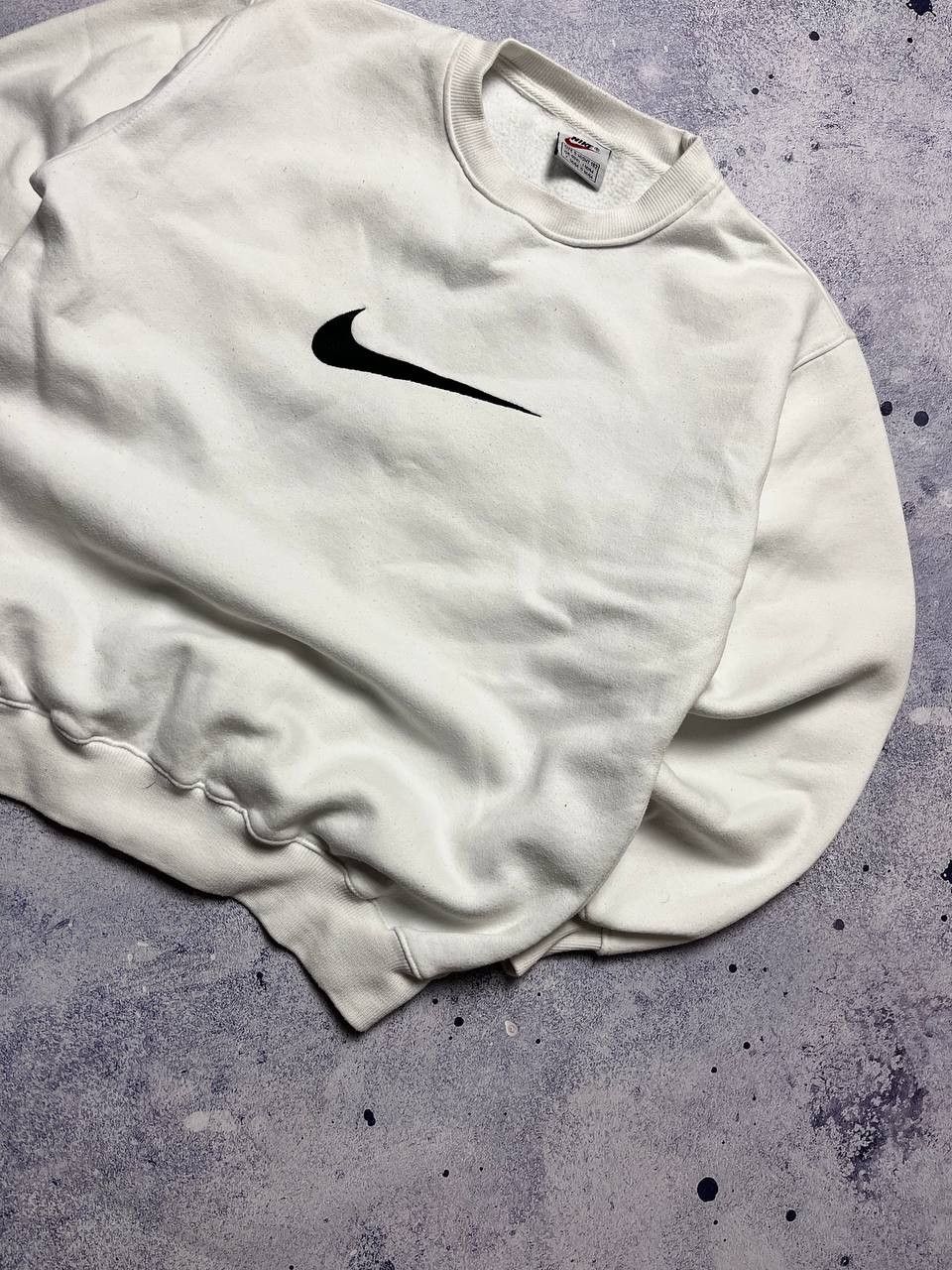 Nike Nike 90's Vintage Big Swoosh Oversize Sweatshirt Size US S / EU 44-46 / 1 - 3 Thumbnail