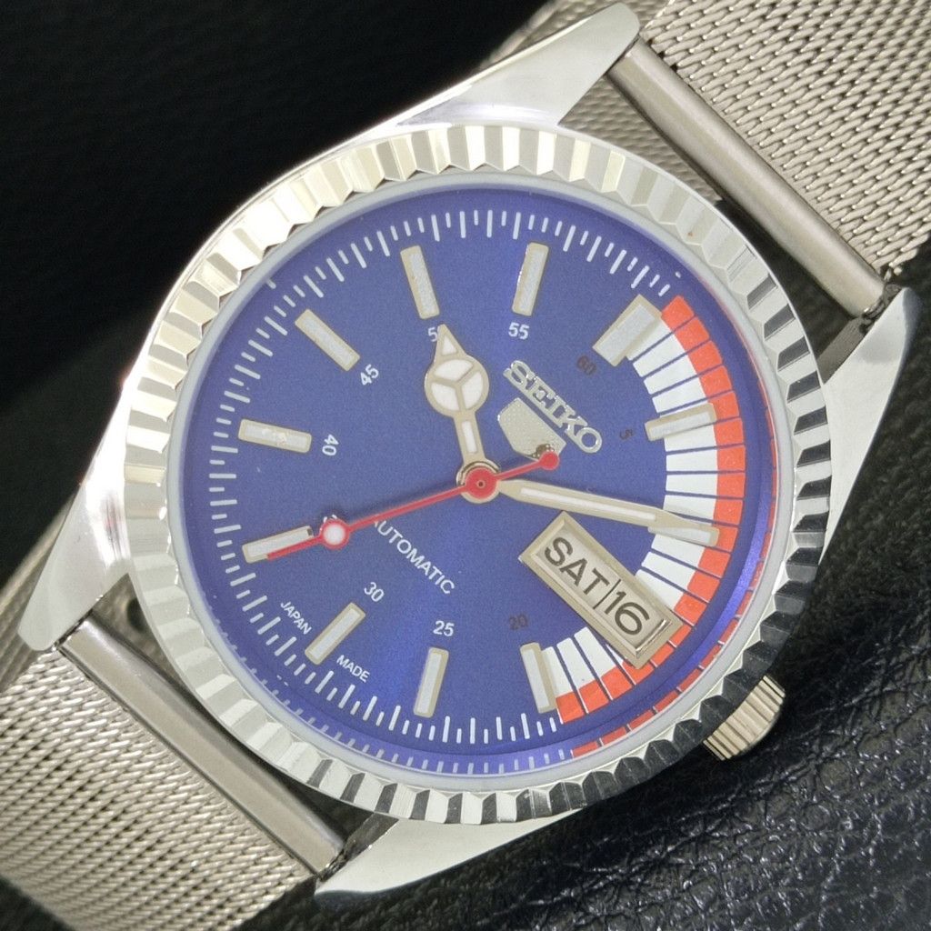 Seiko REFURBISHED VINTAGE SEIKO 5 AUTO JAPAN MENS WATCH a440675 Size 38 - 1 Thumbnail