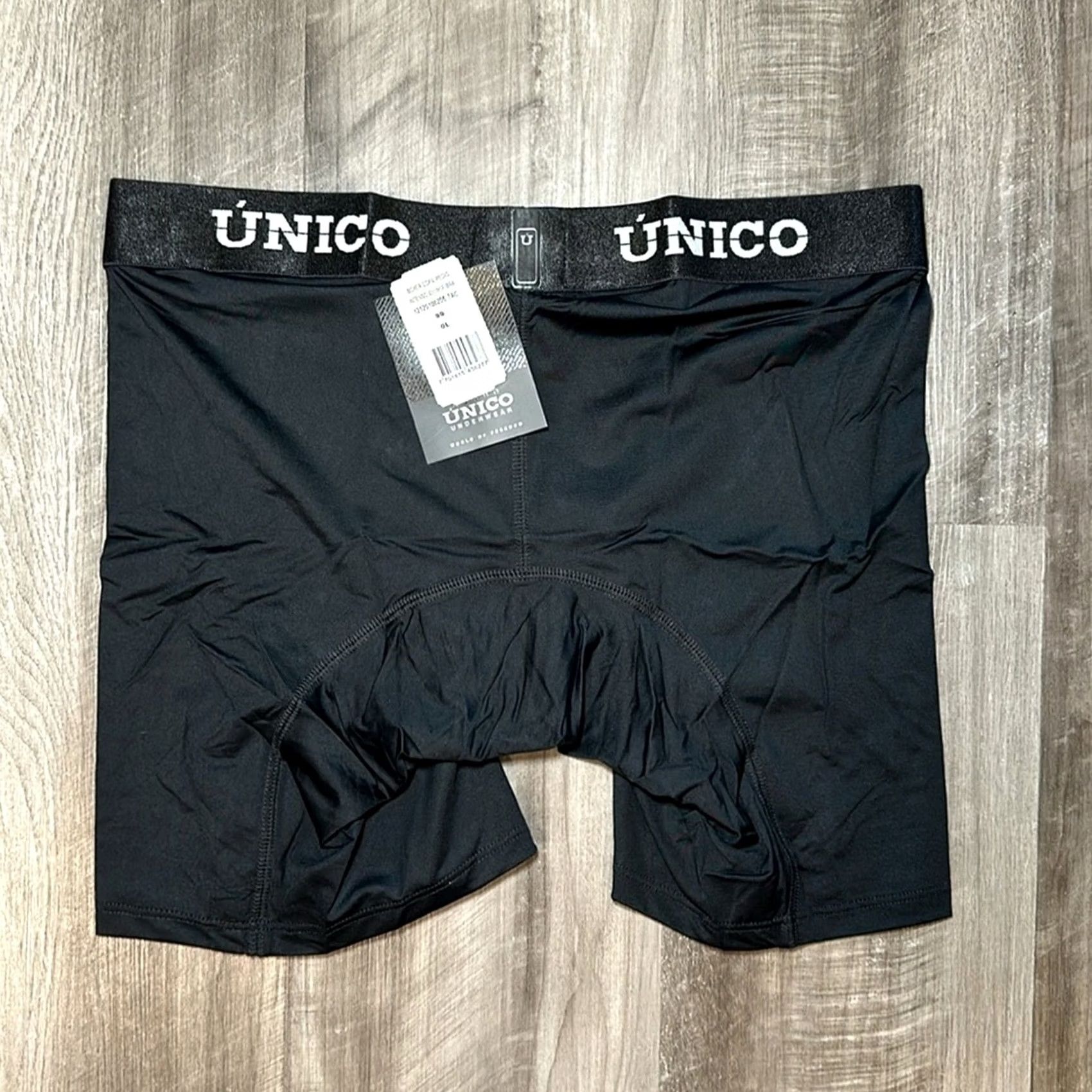 Vintage Unico Boxer Brief - L Black Men's Underwear Regular Size Large Size 42R - 2 Thumbnail