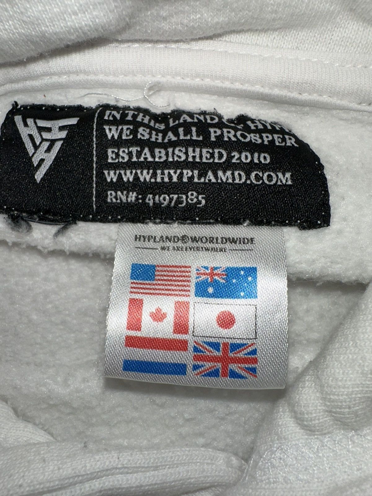 Hypland Hypland Worldwide Hoodie Flags Embroidered Size US M / EU 48-50 / 2 - 6 Thumbnail
