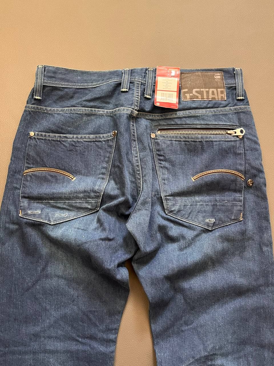 G-Star × Vintage G Star R33/01 Baggy Tapered Motorcycle Double Jeans Size US 33 - 3 Thumbnail