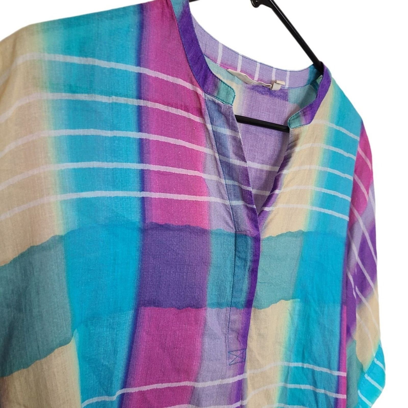 Soft Surroundings Soft Surroundings Painterly Plaid Tunic Sz M Coastal Grandma Size M / US 6-8 / IT 42-44 - 6 Thumbnail