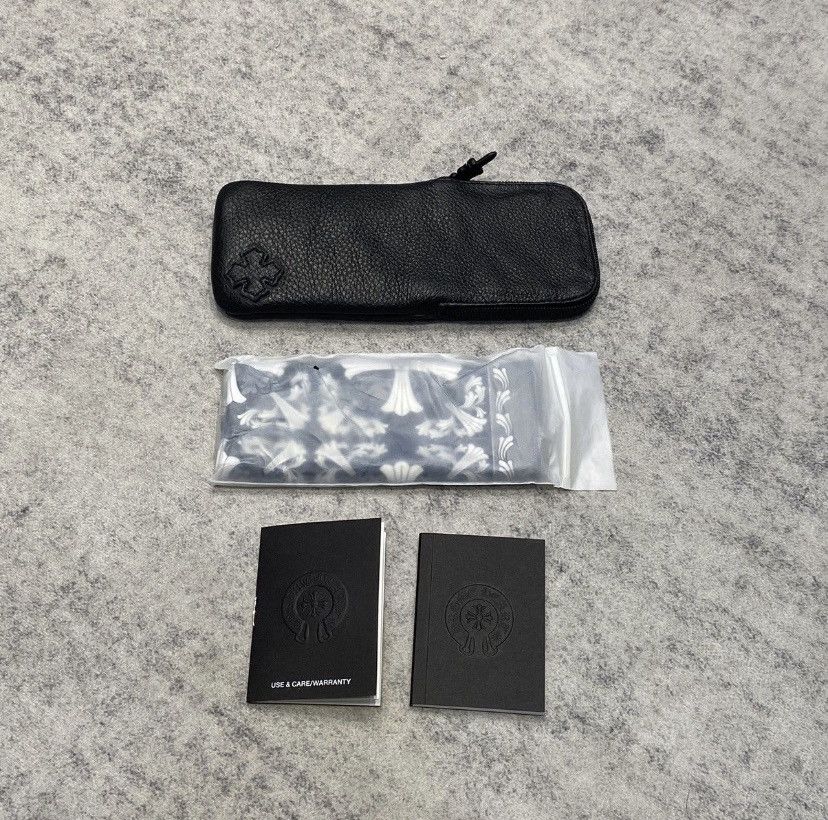 Chrome Hearts CHROME HEARTS STRAPADICTOME BLACK/ SHINY SILVER Size ONE SIZE - 12 Thumbnail