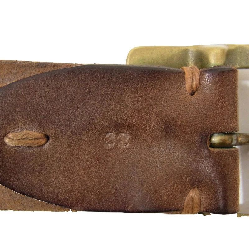 Visvim NO TARIFFS! VISVIM PLAIN VEGGIE SUEDE LEATHER BELT Size 32 - 5 Thumbnail