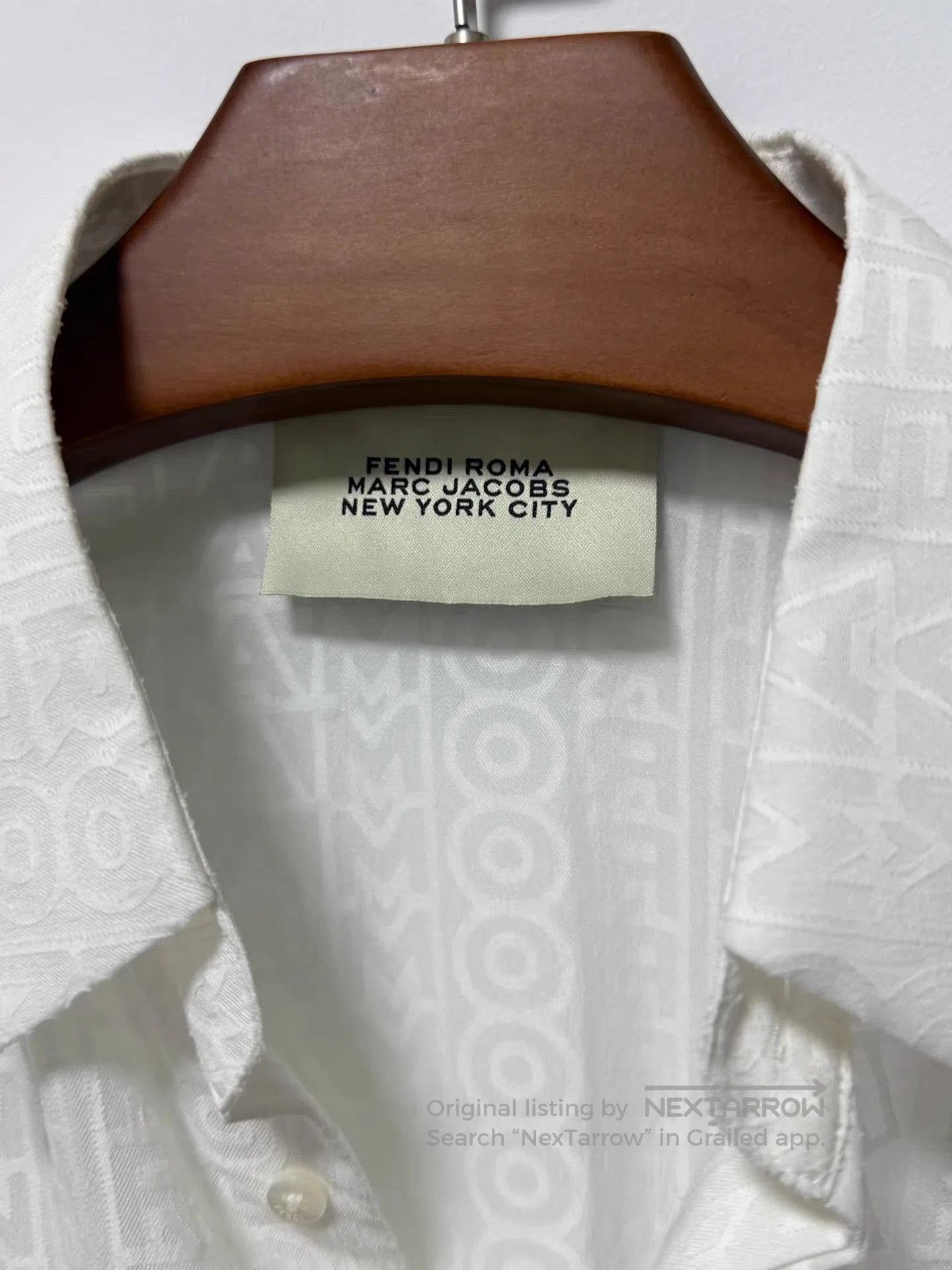 Fendi White Short Sleeve Patterned Shirt - XXS. Size US XXS / EU 40 - 3 Thumbnail