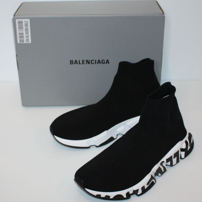 Balenciaga Mid Speed Black Sock Sneaker size US 10 MSRP $995 NEW in Box ...