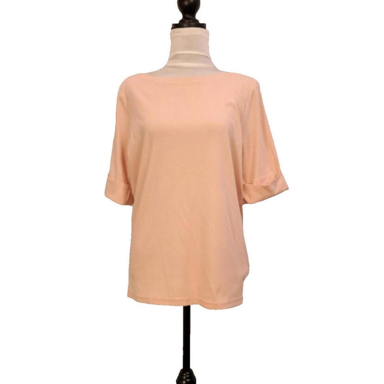 Lauren Ralph Lauren Lauren Ralph Lauren Size XL Pink Short Sleeve Blouse Size XL / US 12-14 / IT 48-50 - 8 Thumbnail