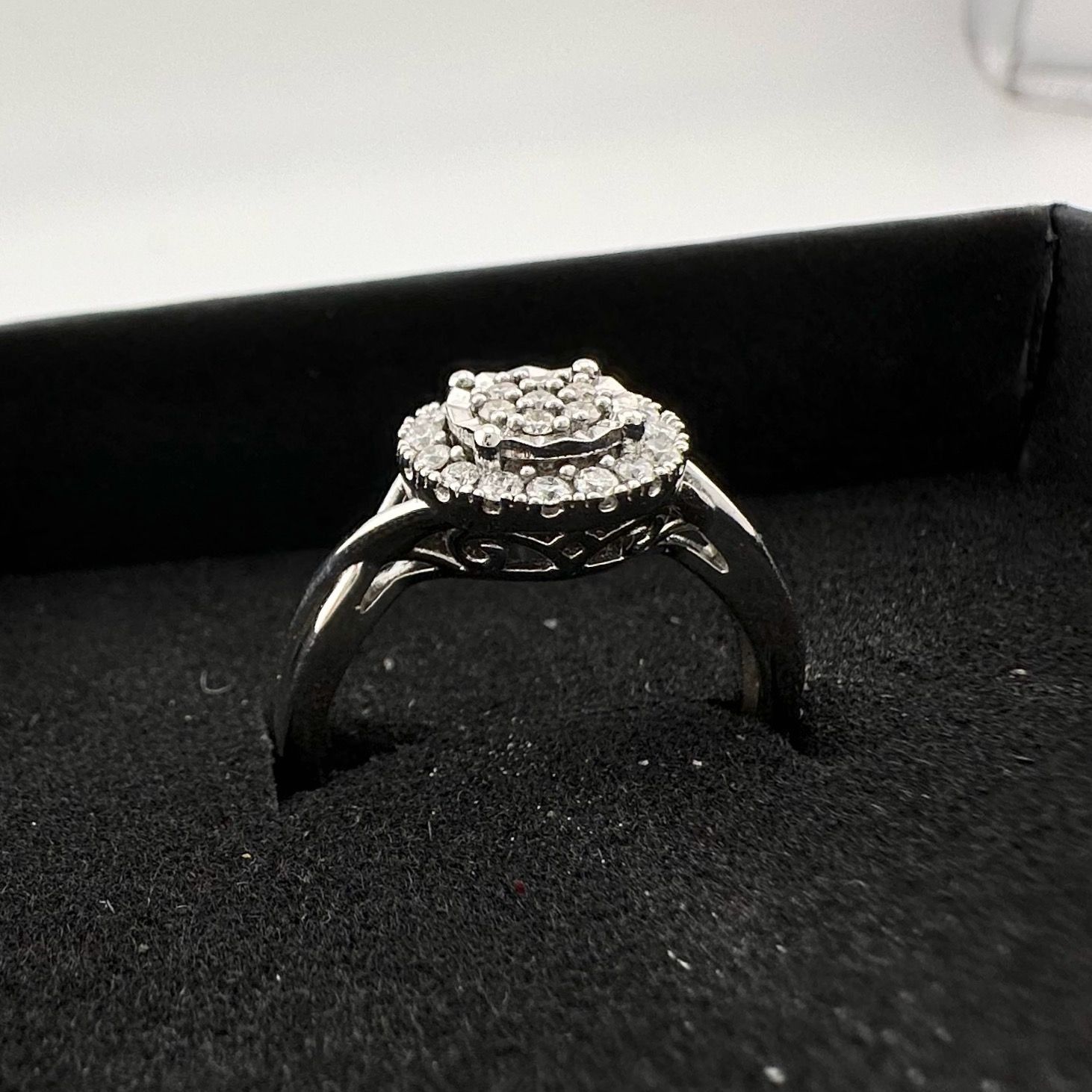 Other 1/4 Ct Lab Grown Diamond Cluster Twisted Shank Ring - SIze 7 Size ONE SIZE - 15 Thumbnail