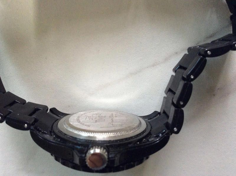Designer Ltd black dial black plastic strap watch Size ONE SIZE - 9 Thumbnail