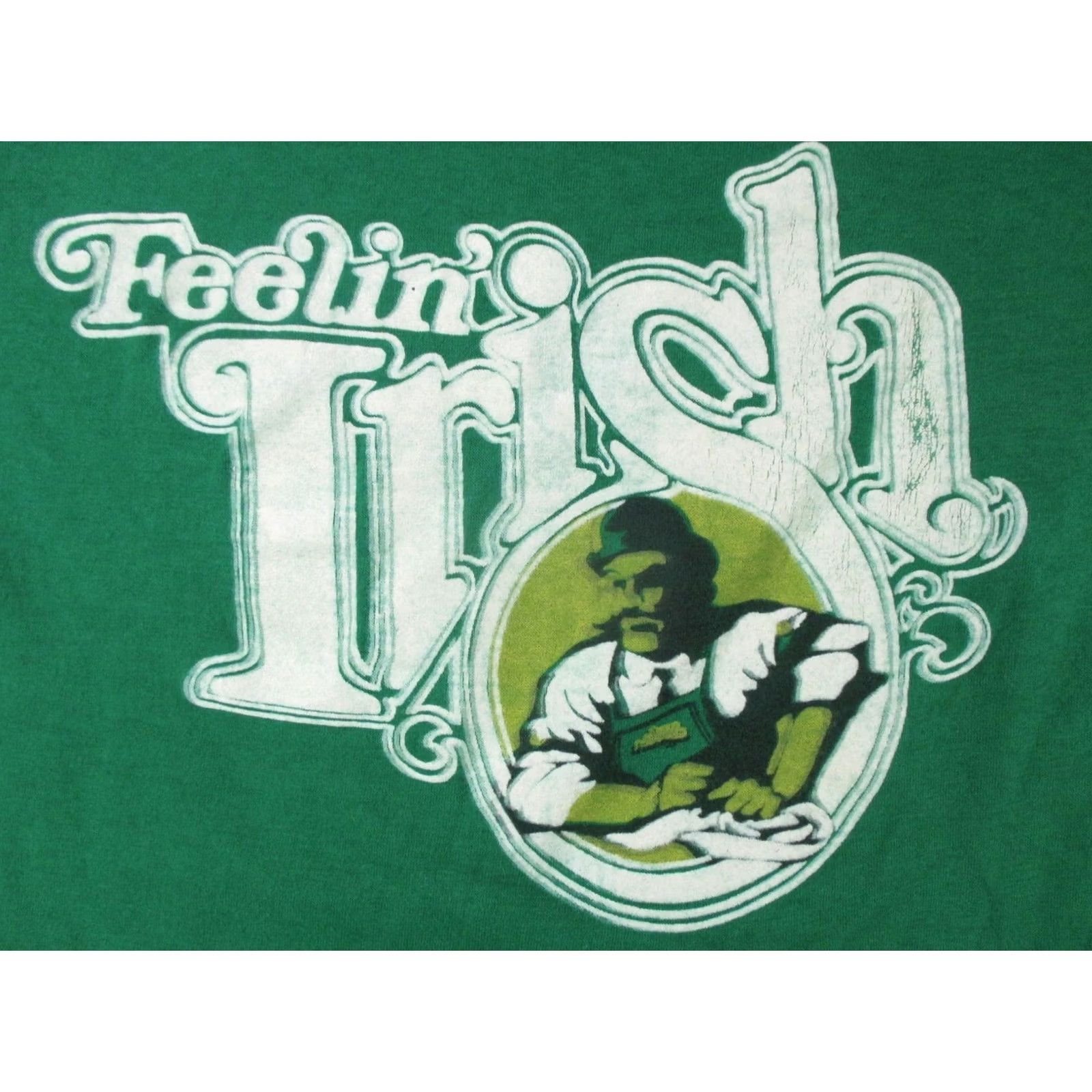 Vintage VINTAGE MALONE’S BAR T-Shirt 80s Irish Georgia St. Patrick's Day XS Green Mens 1970s-1990s irish single stitch Size US XS / EU 42 / 0 - 7 Thumbnail