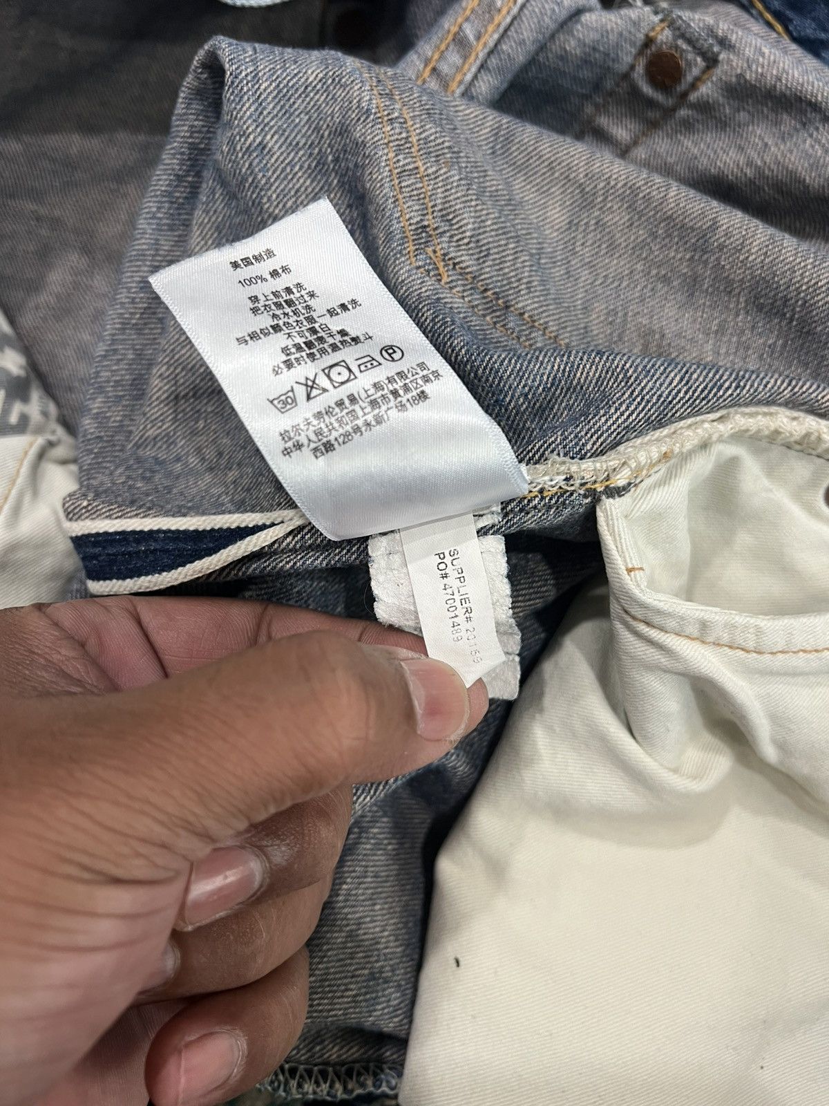 RRL Ralph Lauren Polo Raplh Lauren Double RRL Slim Selvedge Jeans Size US 33 - 21 Thumbnail