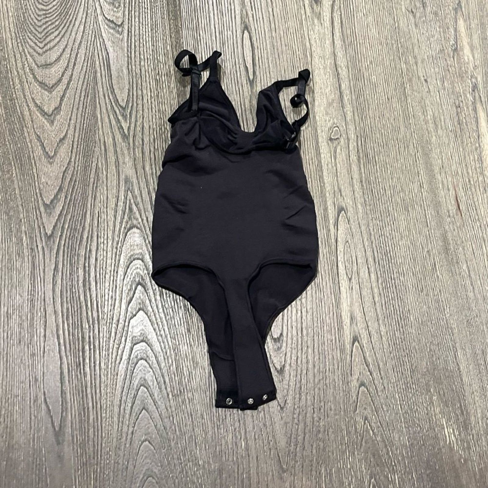 SKIMS NWOT Skims Seamless Sculpt Brief Bodysuit Onyx Black S/M Size ONE SIZE - 4 Thumbnail
