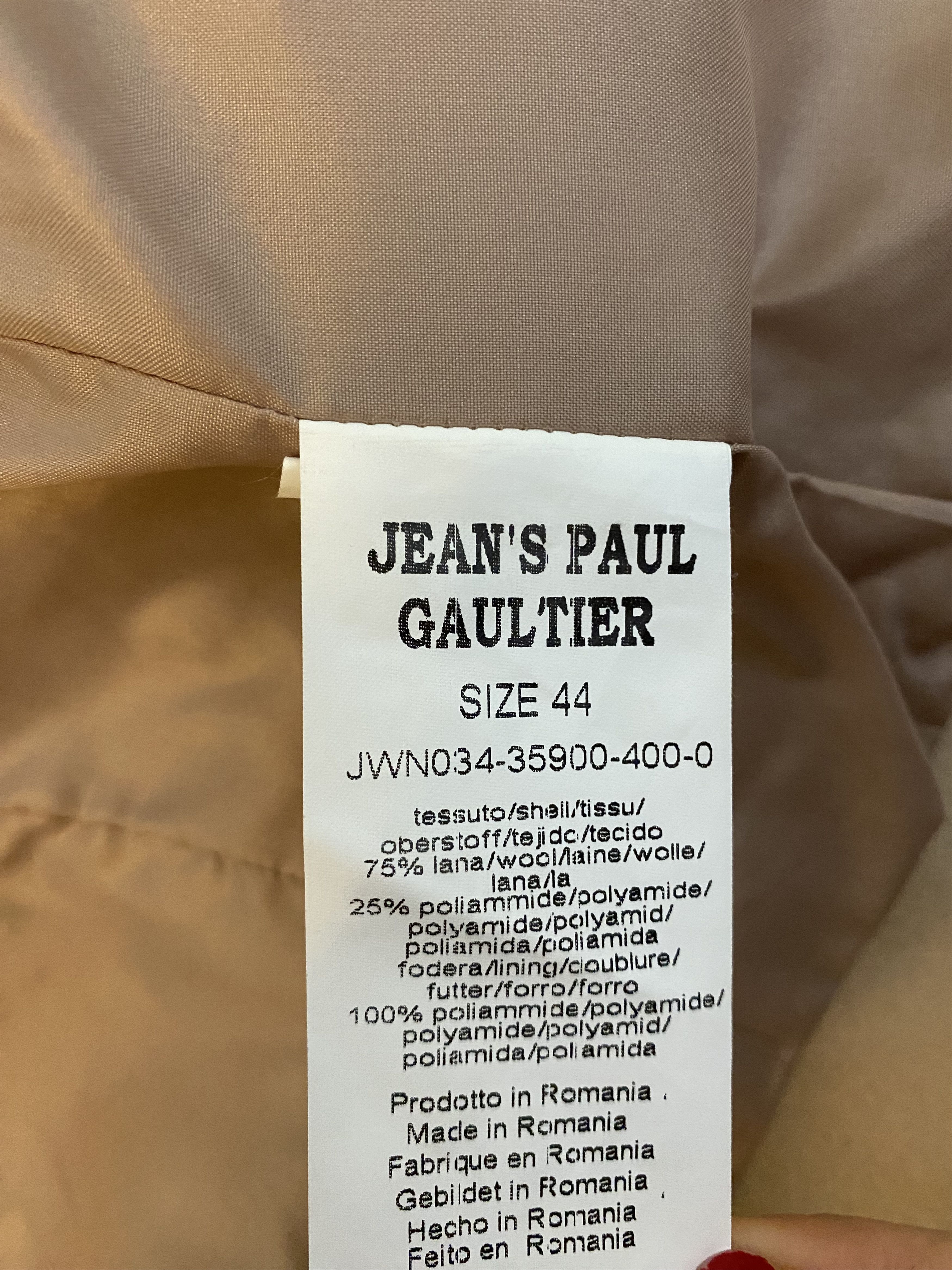 Jean Paul Gaultier Jean Paul Gaultier Vintage Wool Jacket Faux Fur Trim Size M / US 6-8 / IT 42-44 - 7 Thumbnail