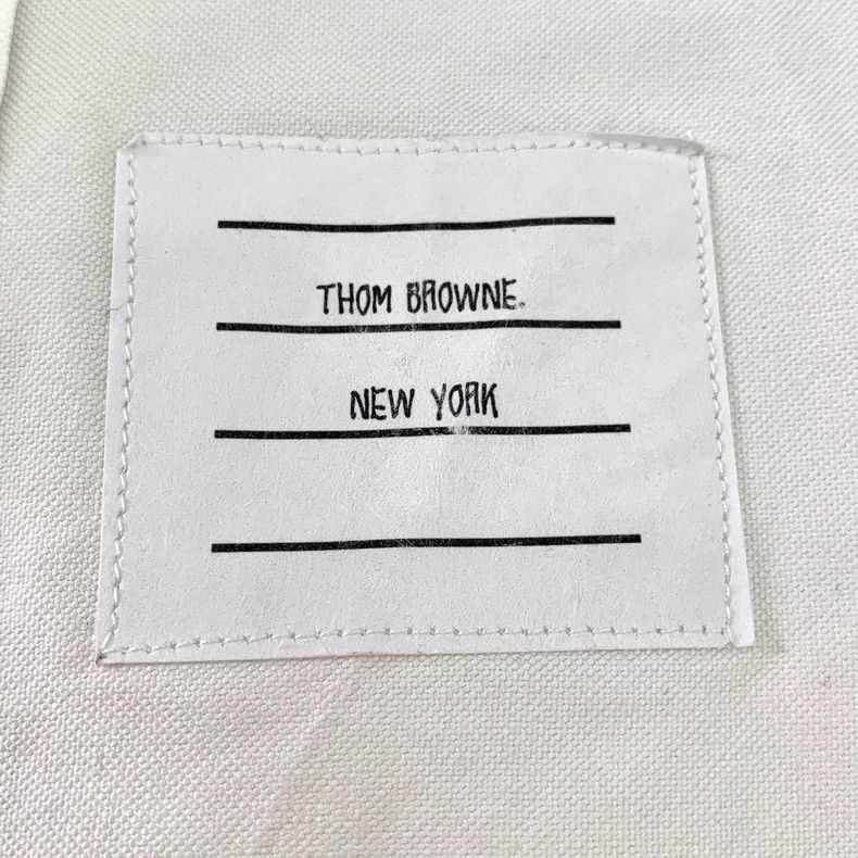 Thom Browne Thom Browne White classic double-sleeved cotton lapel long- Size US S / EU 44-46 / 1 - 6 Thumbnail