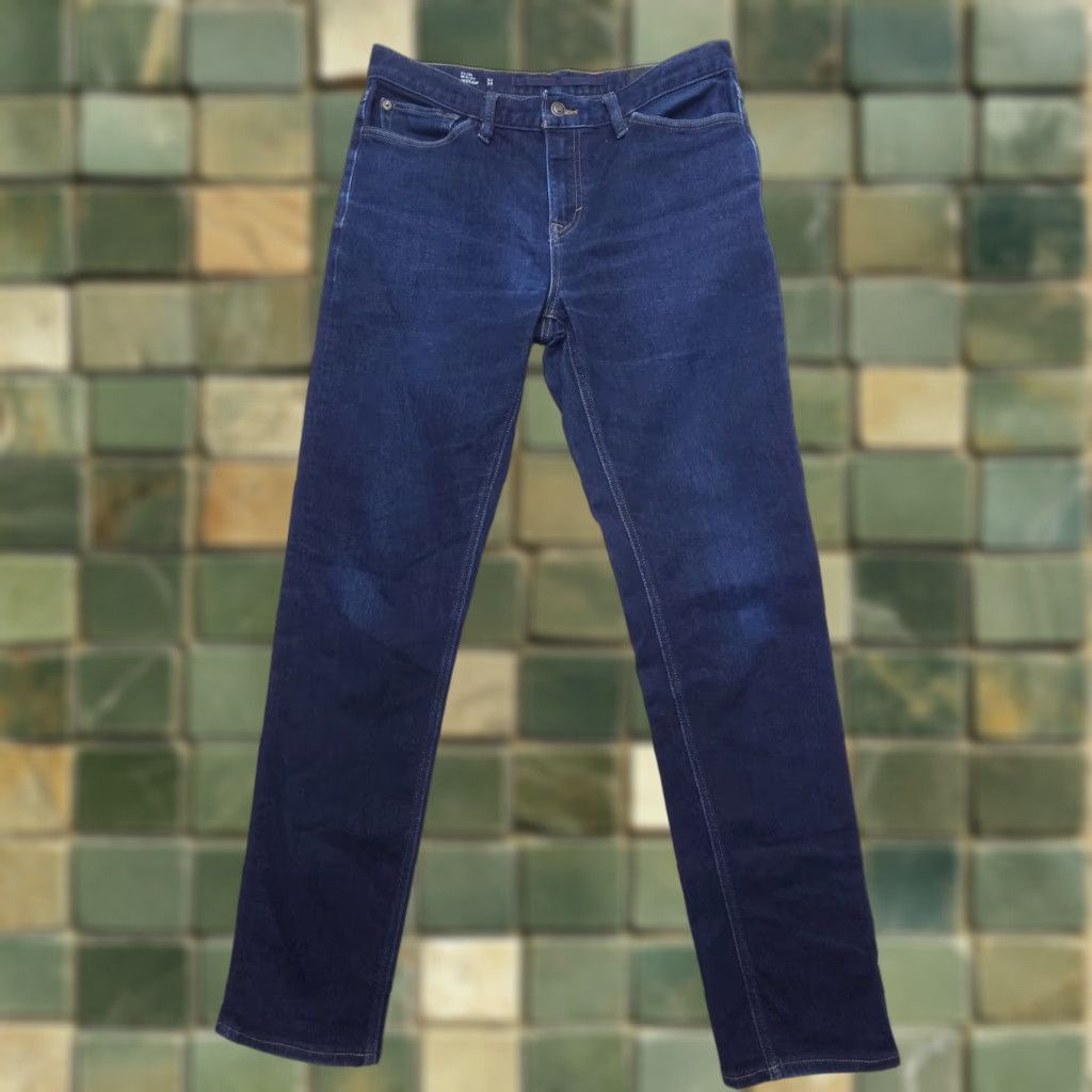 Banana Republic Banana Republic Jeans Slim Straight Denim Mens 33 x 34 Dark Wash 5-Pocket Stretch City USA Modern Comfort Size US 33 - 1 Thumbnail