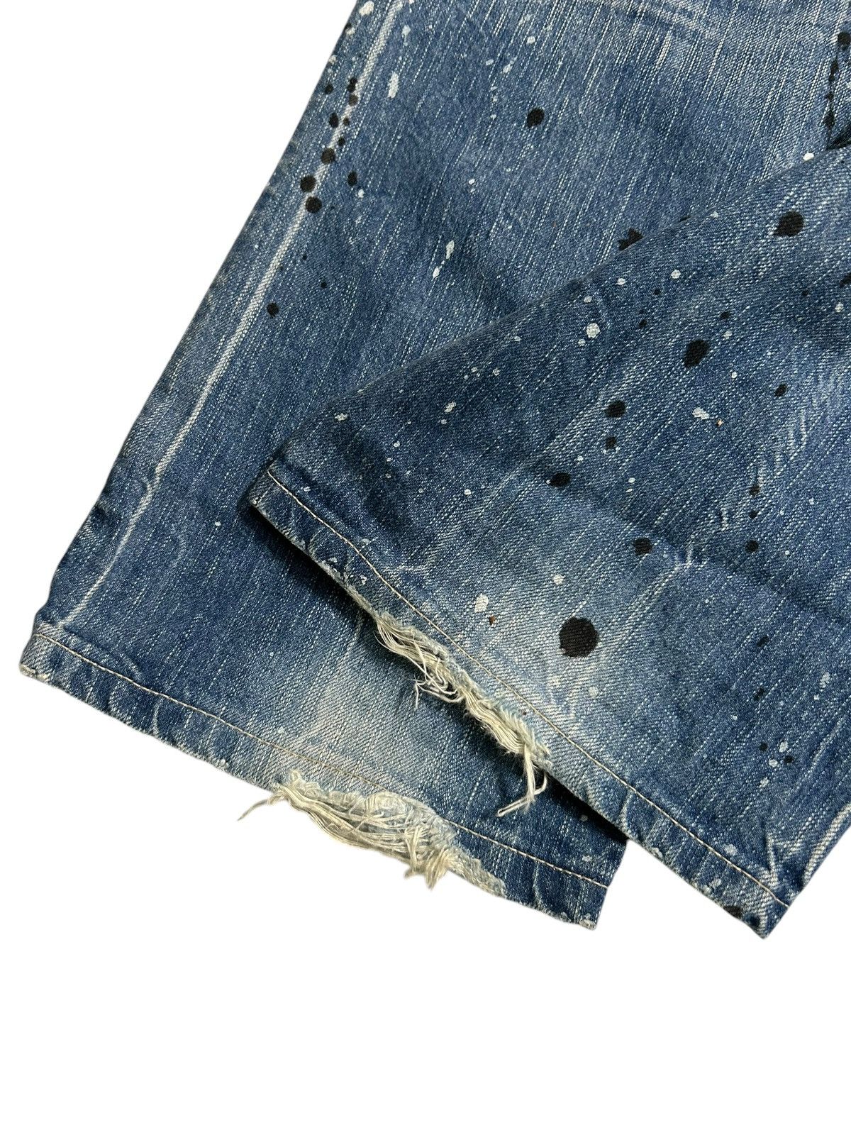 Japanese Brand × Kapital × Vintage Edwin Distressed Blue Trip 503 Grunge Punk Rock Style Denim Size US 32 / EU 48 - 15 Thumbnail
