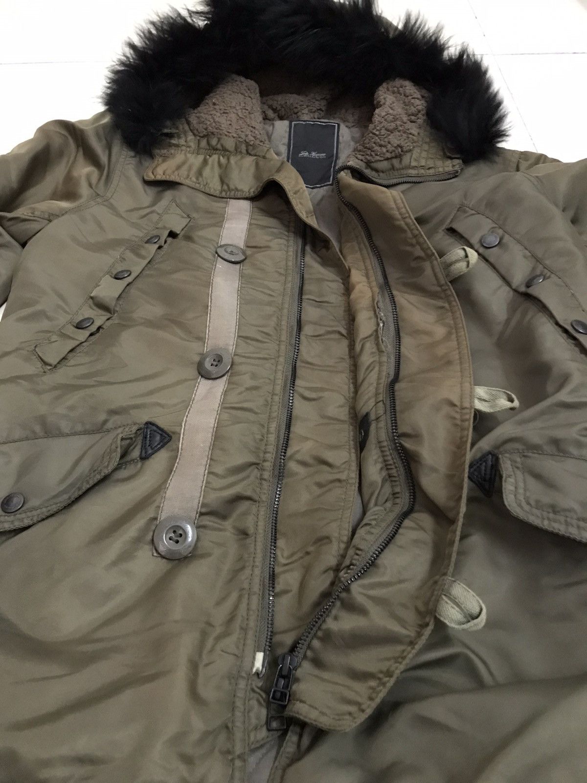 Issey Miyake × Tete Homme Issey Miyake Tete Homme Military Fur Fleece Hoodie jacket Size US M / EU 48-50 / 2 - 4 Thumbnail