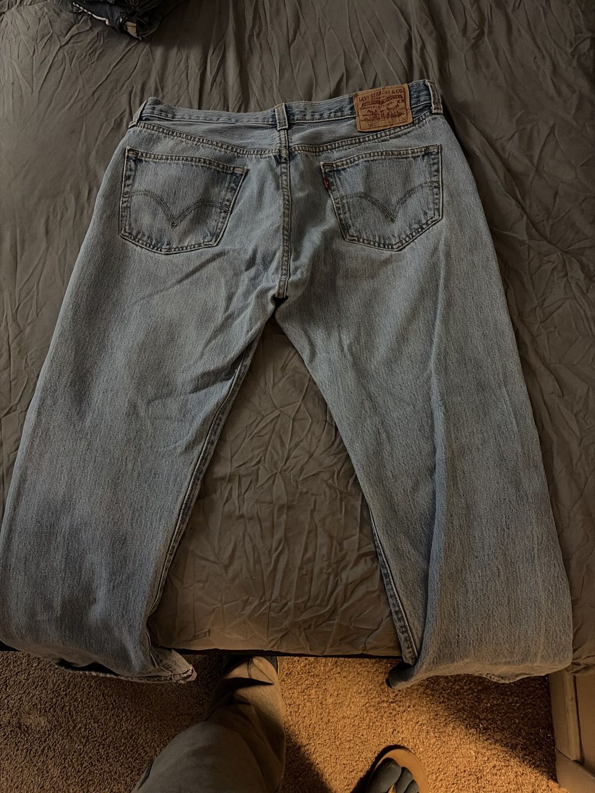 Levi's levis 501 blue jeans Size US 36 / EU 52 - 2 Thumbnail