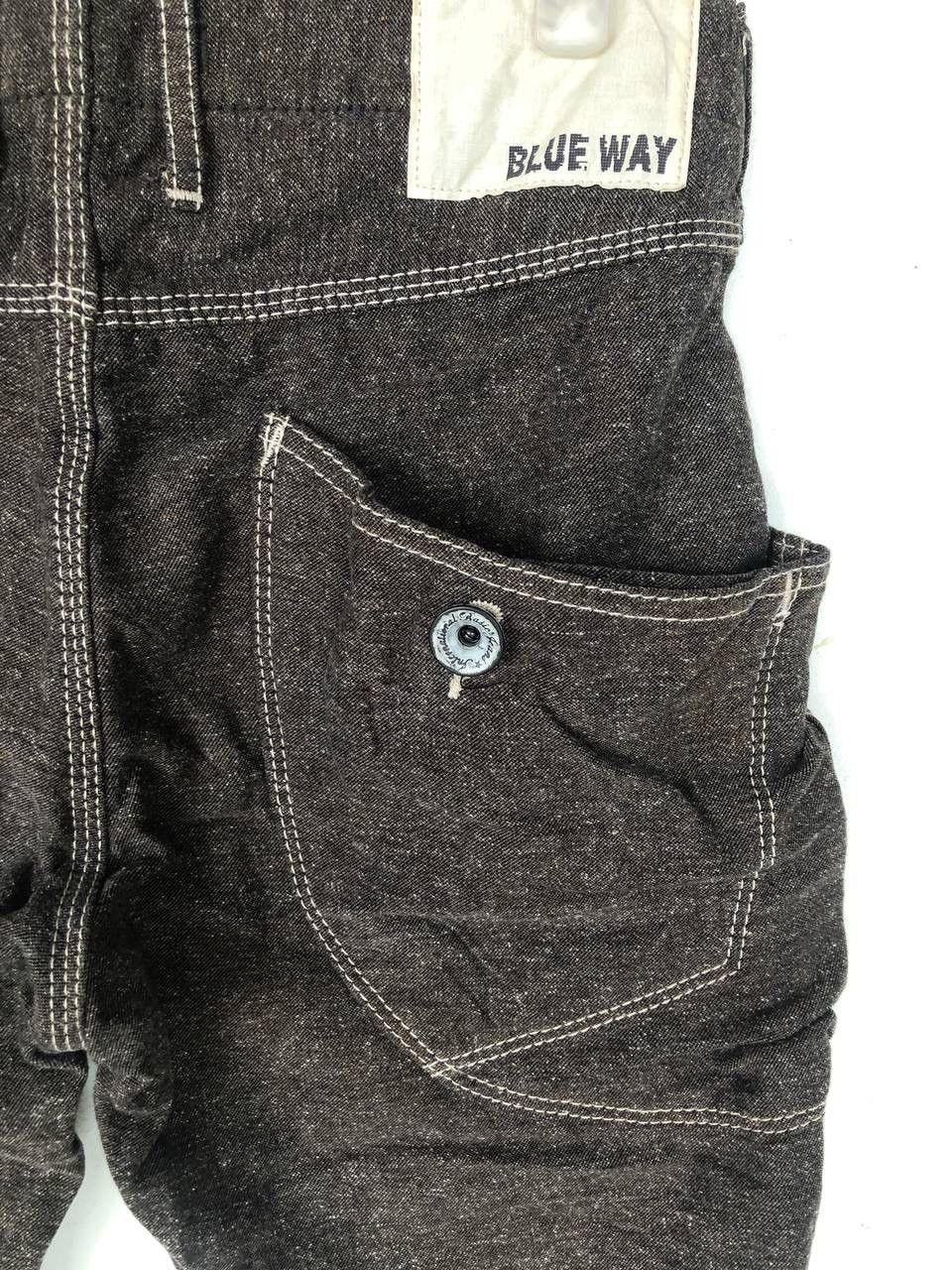 Japanese Brand Blue Way Japan Bush Pants Cargo Denim Jeans Wide Leg Flare Size US 31 - 5 Thumbnail