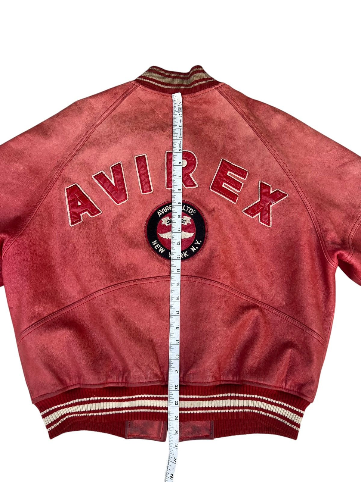 Avirex 90s Avirex Muddy Patina Leather Flight Jacket Military Size US M / EU 48-50 / 2 - 9 Thumbnail