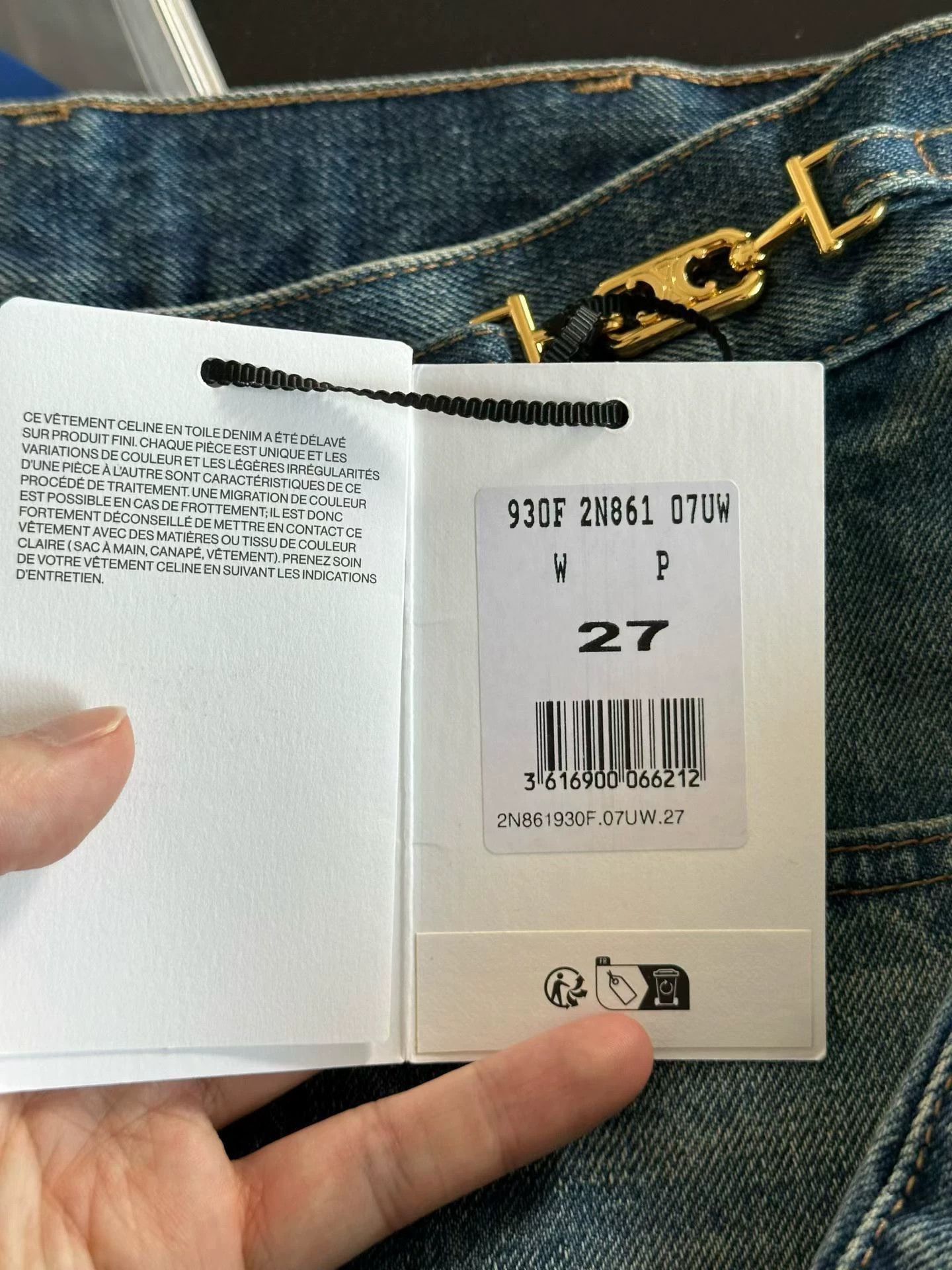 Celine celine margaret Triomphe 27 jeans NWT Size 27" / US 4 / IT 40 - 3 Thumbnail