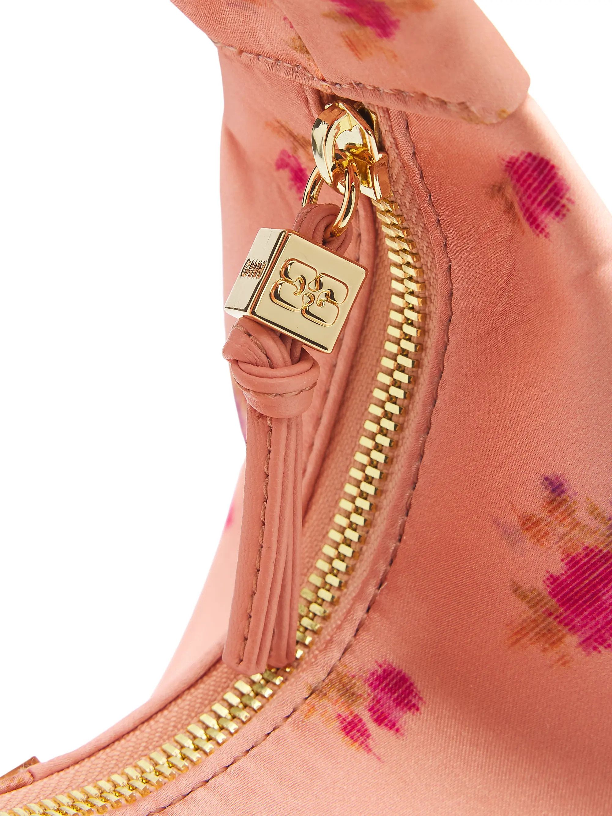 Ganni os11x0526 Size: OS / Mini Floral Satin Hobo Bag Multicolor Size ONE SIZE - 6 Thumbnail