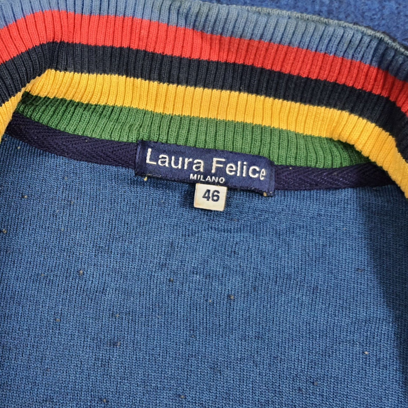 Vintage Vintage 90s Laura Felice Milano Jacket Ribbed Sweater C282N6 Size US S / EU 44-46 / 1 - 9 Thumbnail